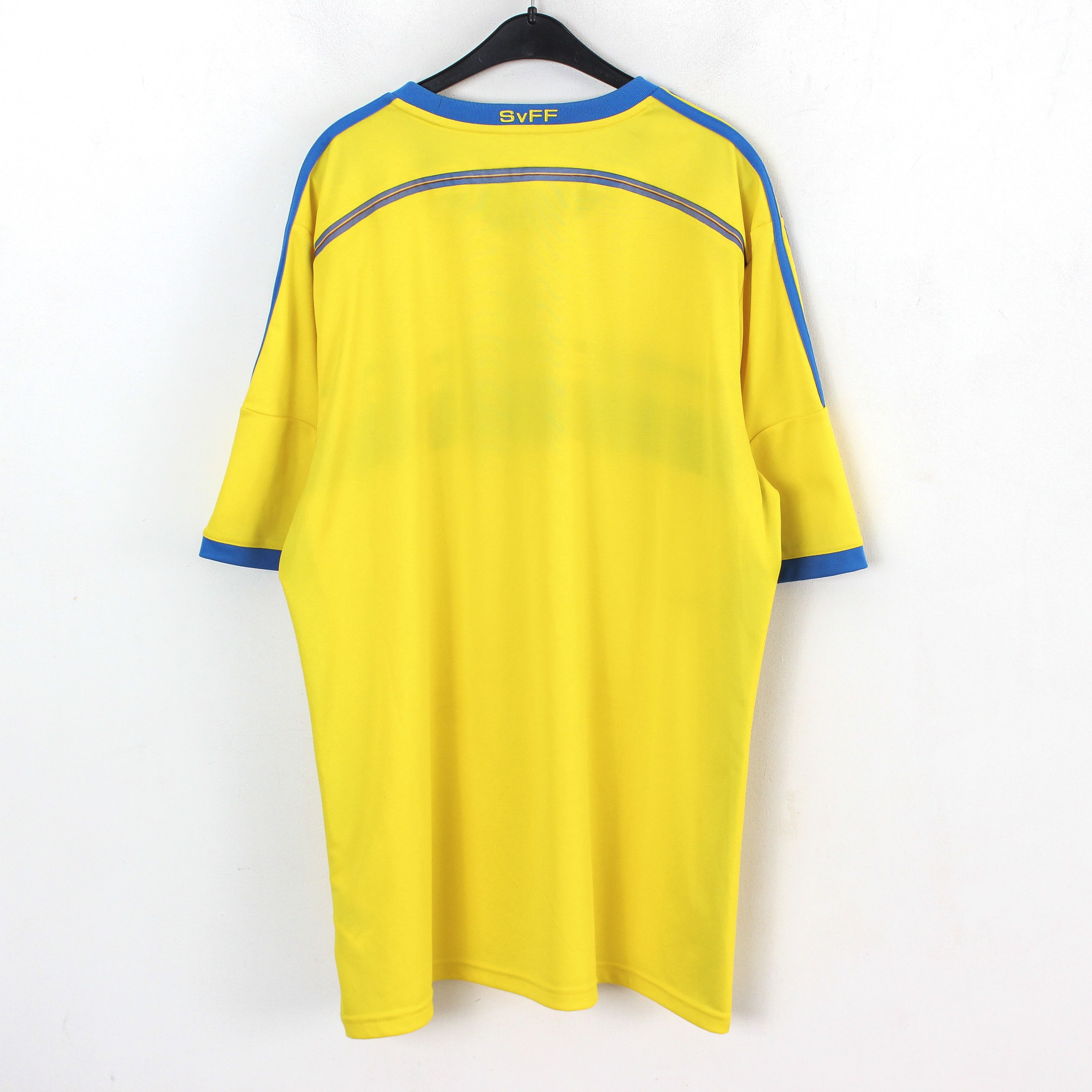 Adidas Sweden Mens XL Football Home Jersey Shirt Kit 2014 2015 Top Size US XL / EU 56 / 4 - 3 Thumbnail
