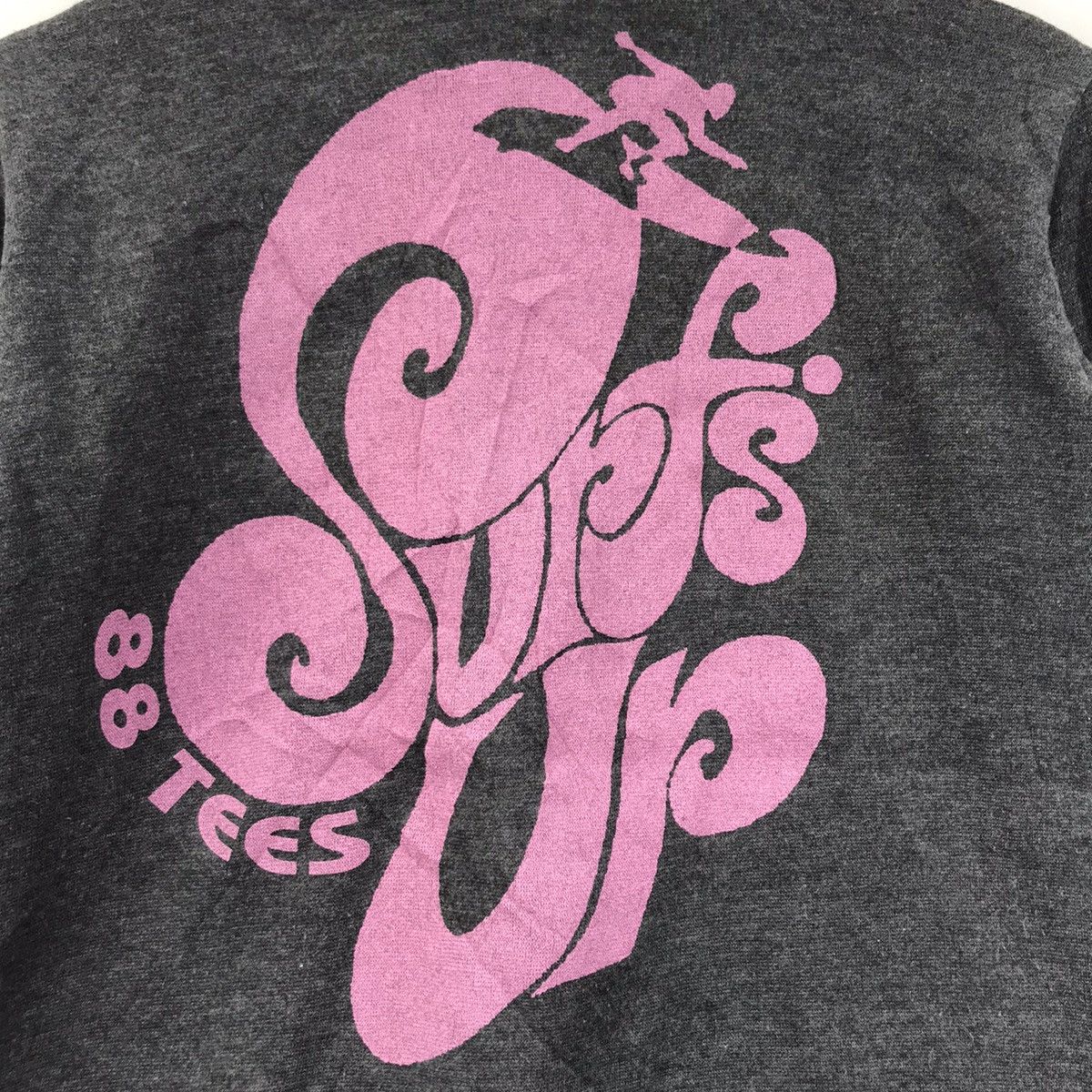 Vintage Vintage 90s 88 Tees HAWAII SURF’S UP Surfboard Grey Hoodie Size US M / EU 48-50 / 2 - 8 Thumbnail