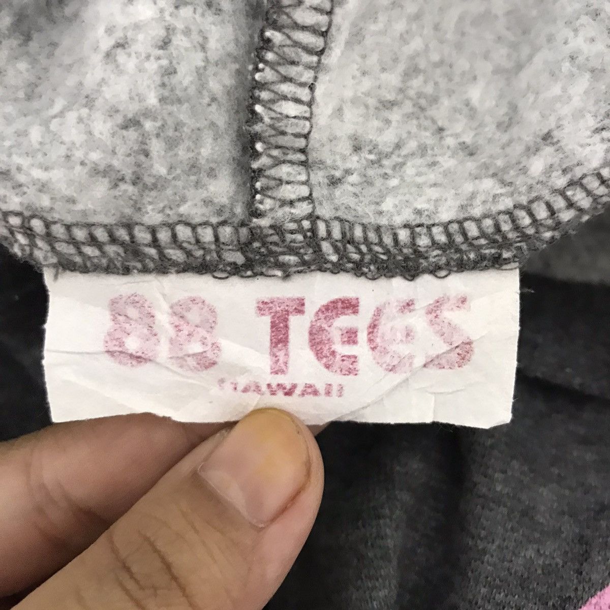 Vintage Vintage 90s 88 Tees HAWAII SURF’S UP Surfboard Grey Hoodie Size US M / EU 48-50 / 2 - 5 Thumbnail