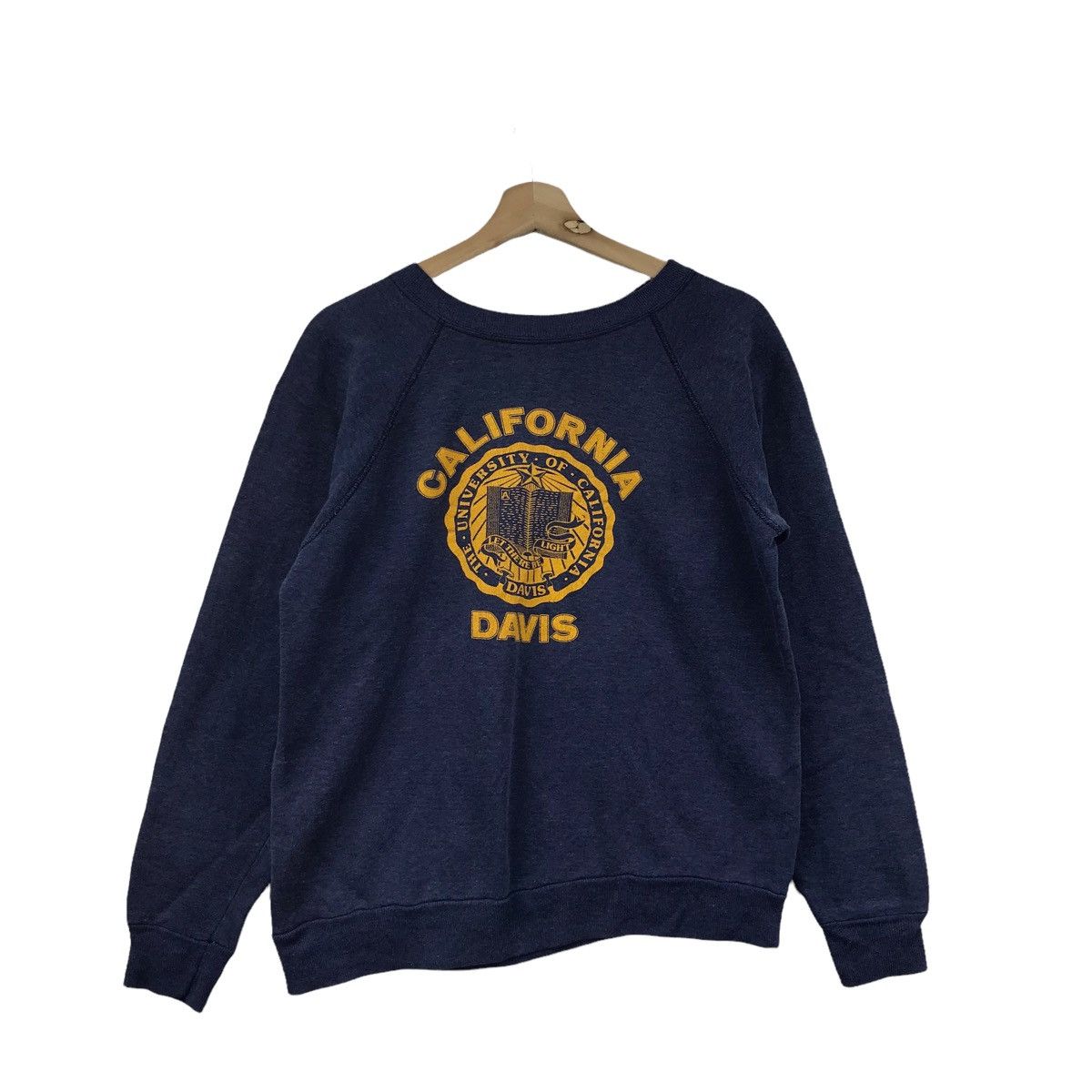 Vintage 80s UNIVERSITY Of CALIFORNIA DAVIS UsaBlueSweatshirt