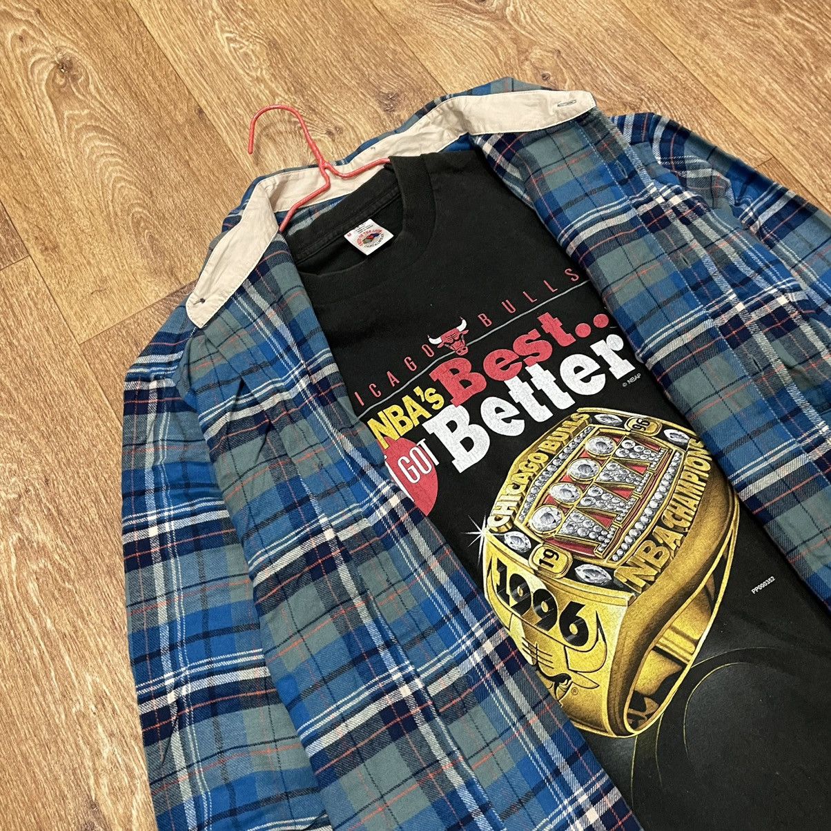 Flannel Vintage 90s Plaid Flannel Shirt Y2K Streetwear Checkered Size US XL / EU 56 / 4 - 5 Thumbnail
