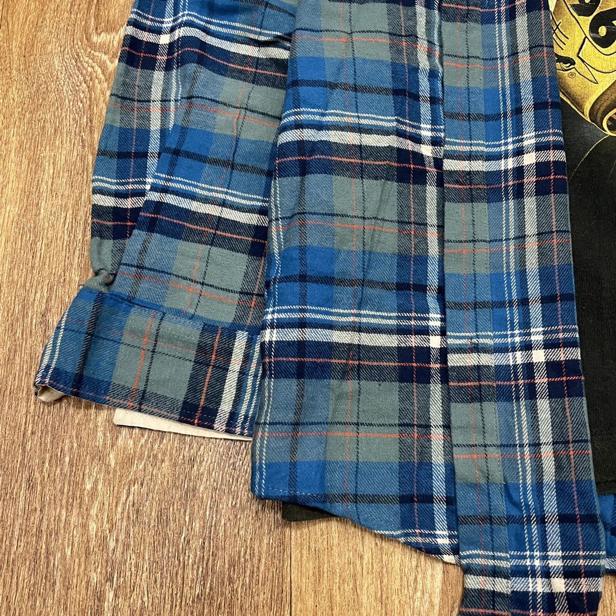 Flannel Vintage 90s Plaid Flannel Shirt Y2K Streetwear Checkered Size US XL / EU 56 / 4 - 3 Thumbnail