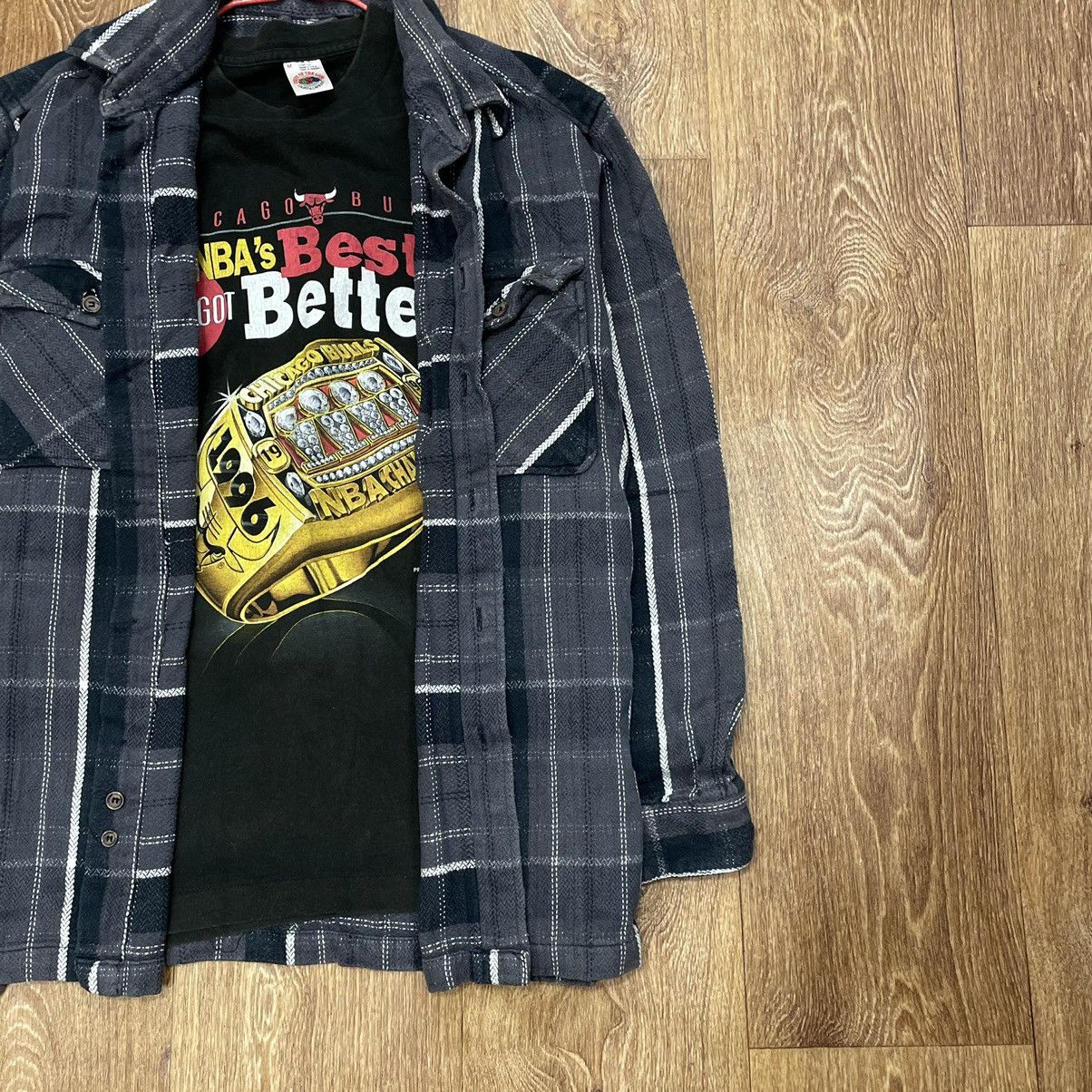 Vintage Vintage 90s Checkered Shirt Layering Piece Grunge Skate XL Size US XL / EU 56 / 4 - 2 Thumbnail