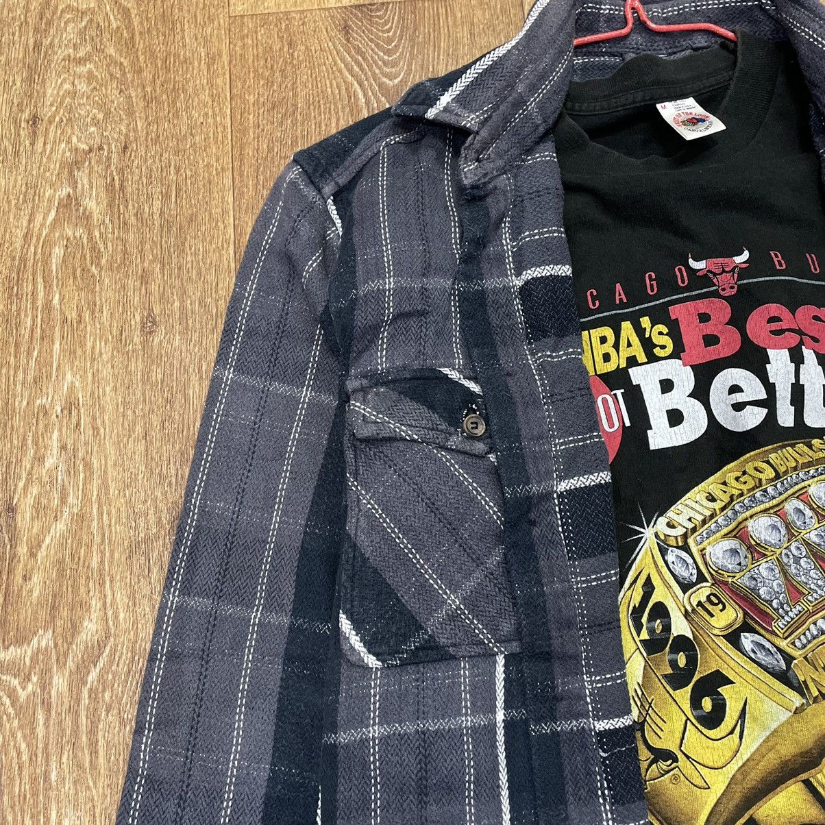 Vintage Vintage 90s Checkered Shirt Layering Piece Grunge Skate XL Size US XL / EU 56 / 4 - 4 Thumbnail