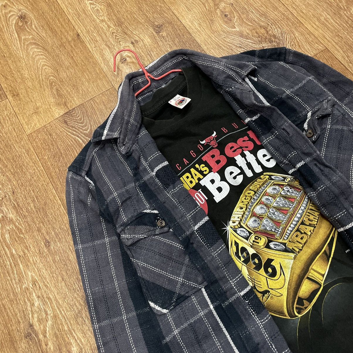 Vintage Vintage 90s Checkered Shirt Layering Piece Grunge Skate XL Size US XL / EU 56 / 4 - 5 Thumbnail