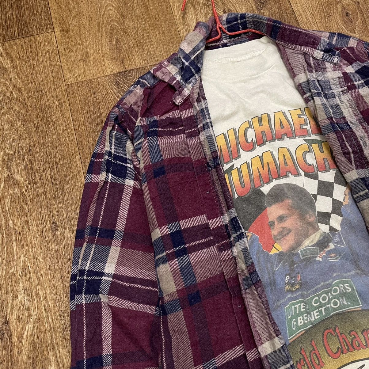 Vintage Vintage 90s Plaid Shirt Oversized Streetwear Grunge Faded M Size US M / EU 48-50 / 2 - 5 Thumbnail