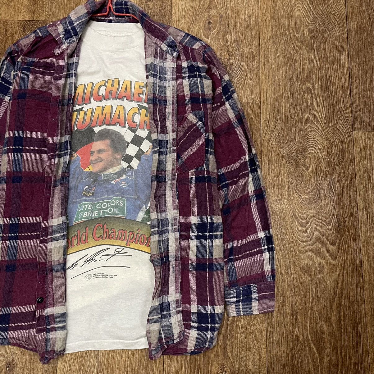 Vintage Vintage 90s Plaid Shirt Oversized Streetwear Grunge Faded M Size US M / EU 48-50 / 2 - 3 Thumbnail