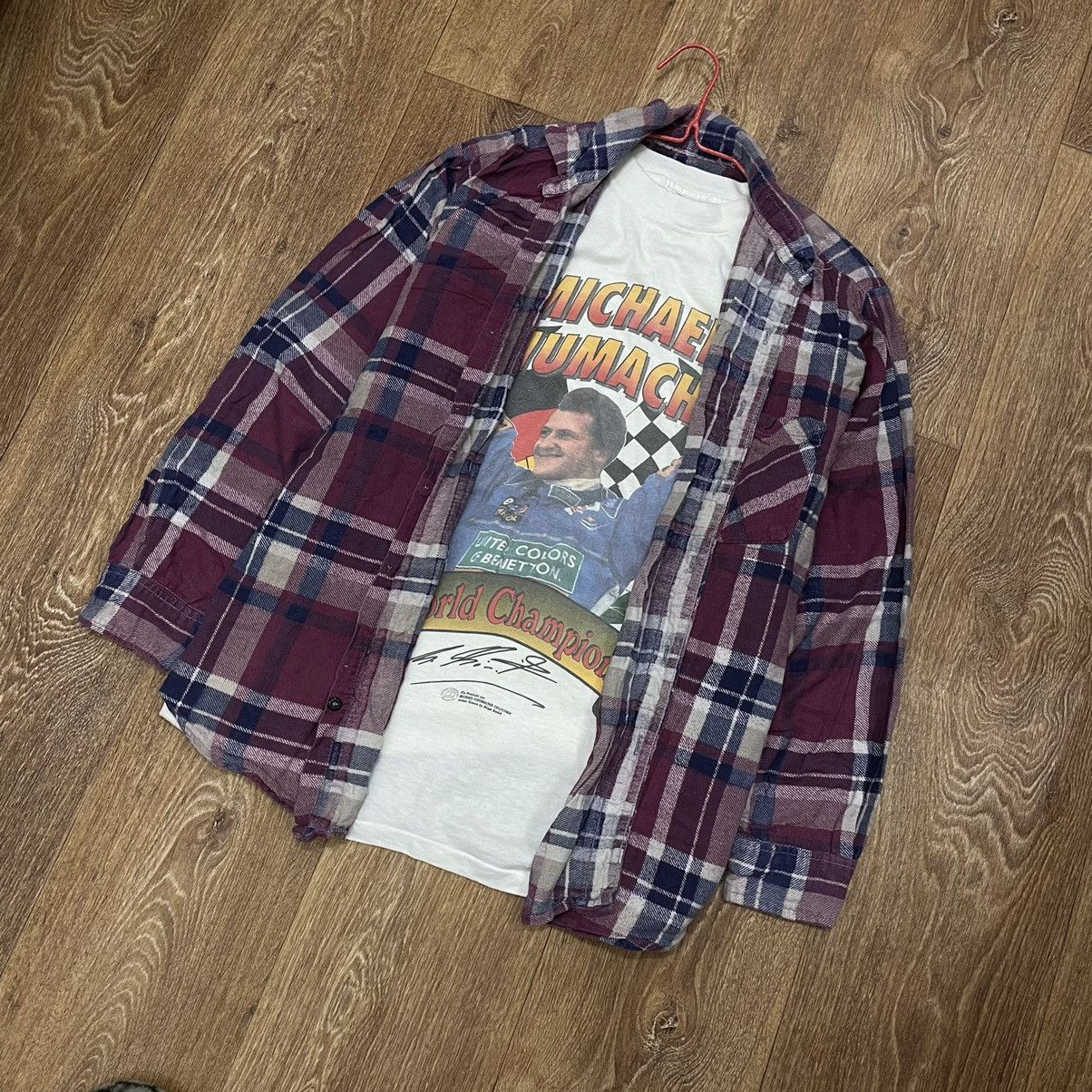 Vintage Vintage 90s Plaid Shirt Oversized Streetwear Grunge Faded M Size US M / EU 48-50 / 2 - 2 Thumbnail