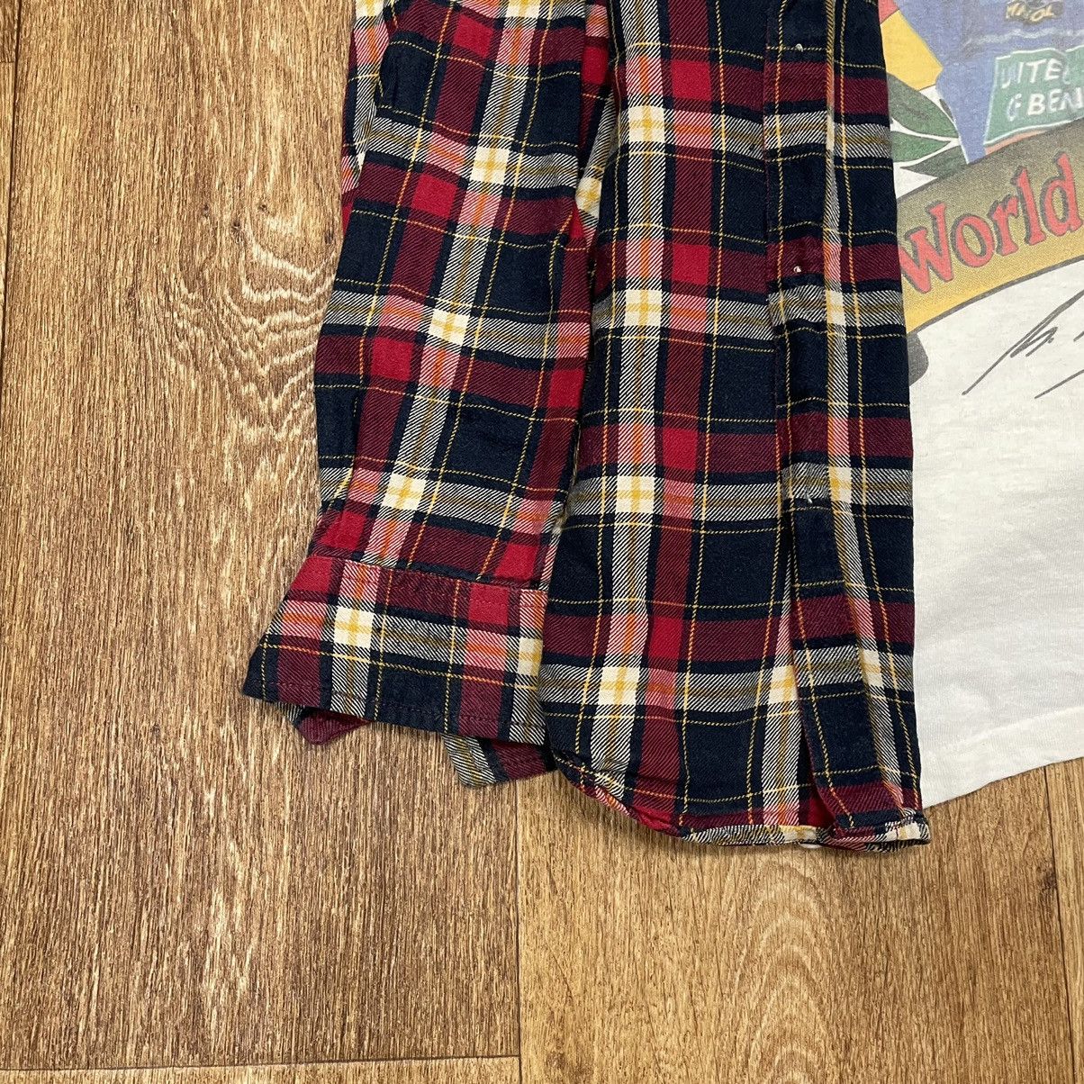 Vintage Vintage Y2K Graphic Tee Plaid Shirt Layering Streetwear M Size US M / EU 48-50 / 2 - 4 Thumbnail