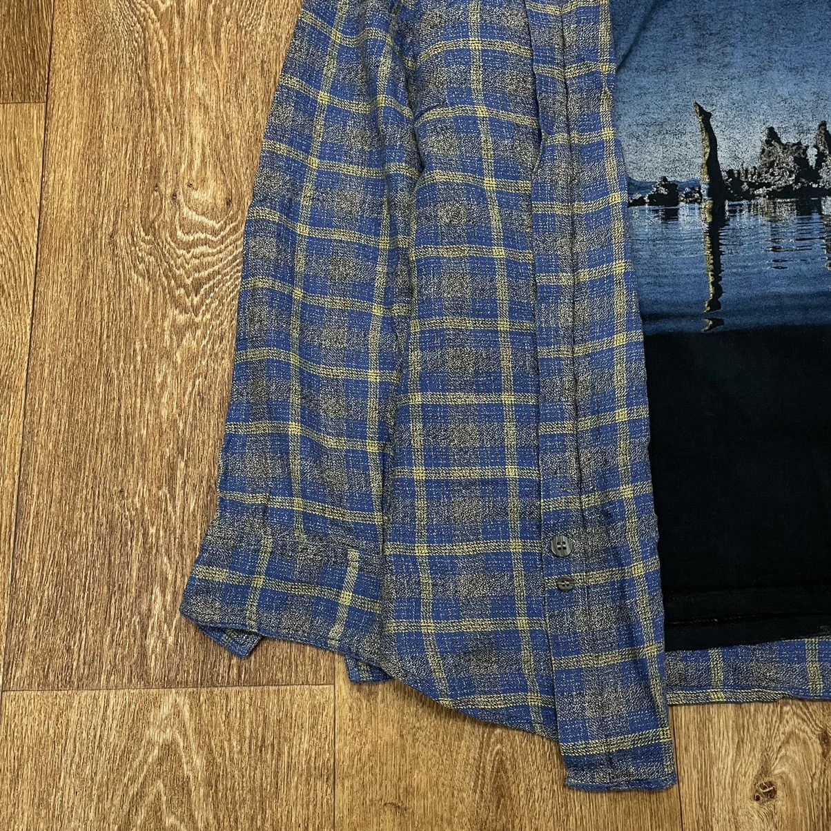 Flannel Vintage Flannel Shirt Plaid Checkered Travis Scott Style Size US L / EU 52-54 / 3 - 4 Thumbnail