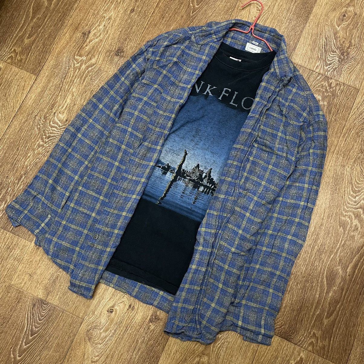 Flannel Vintage Flannel Shirt Plaid Checkered Travis Scott Style Size US L / EU 52-54 / 3 - 2 Thumbnail