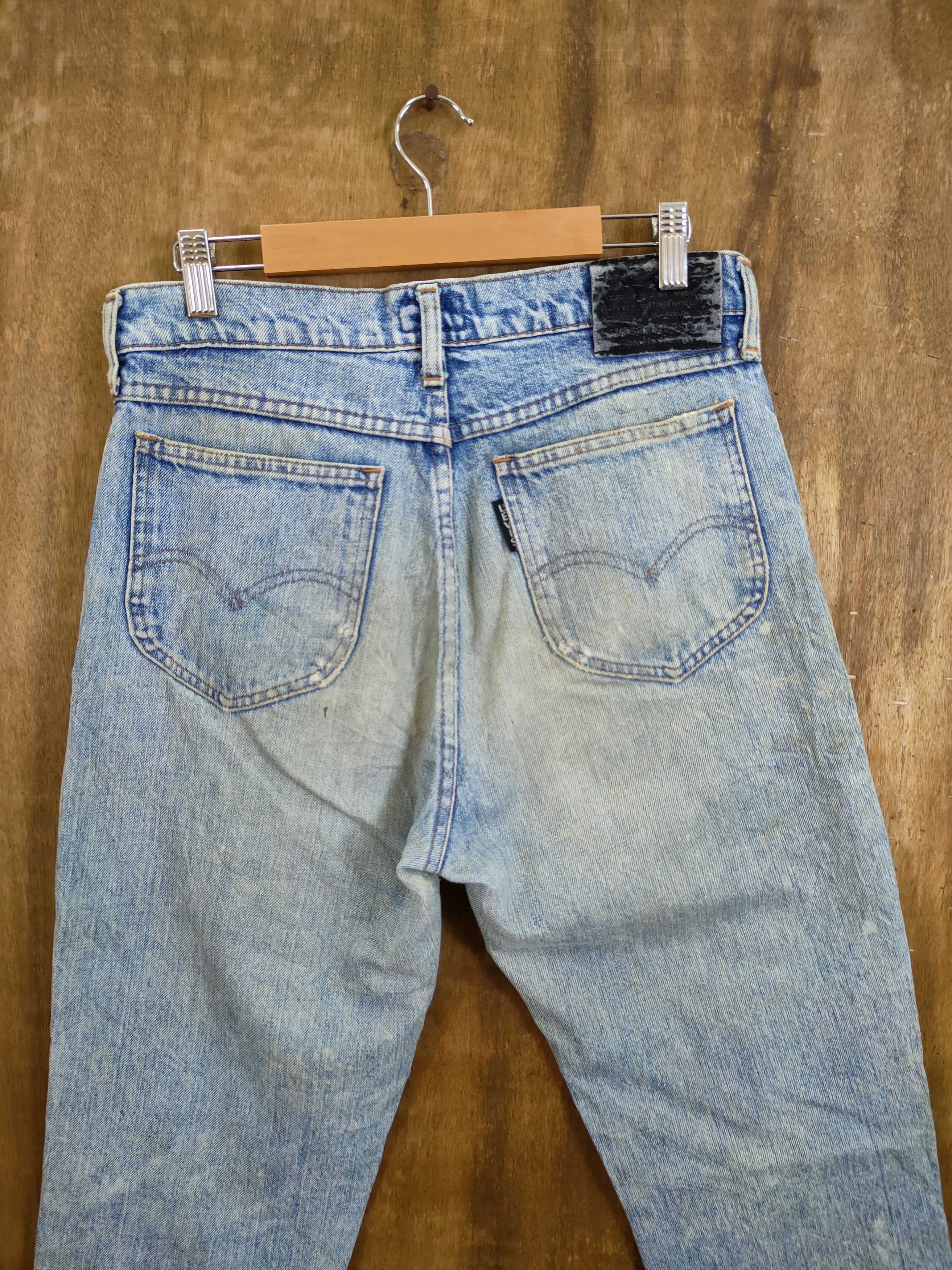 Levi's D Levis Big E ripped vintage distressed denim jeans #46-962 Size US 30 / EU 46 - 9 Thumbnail