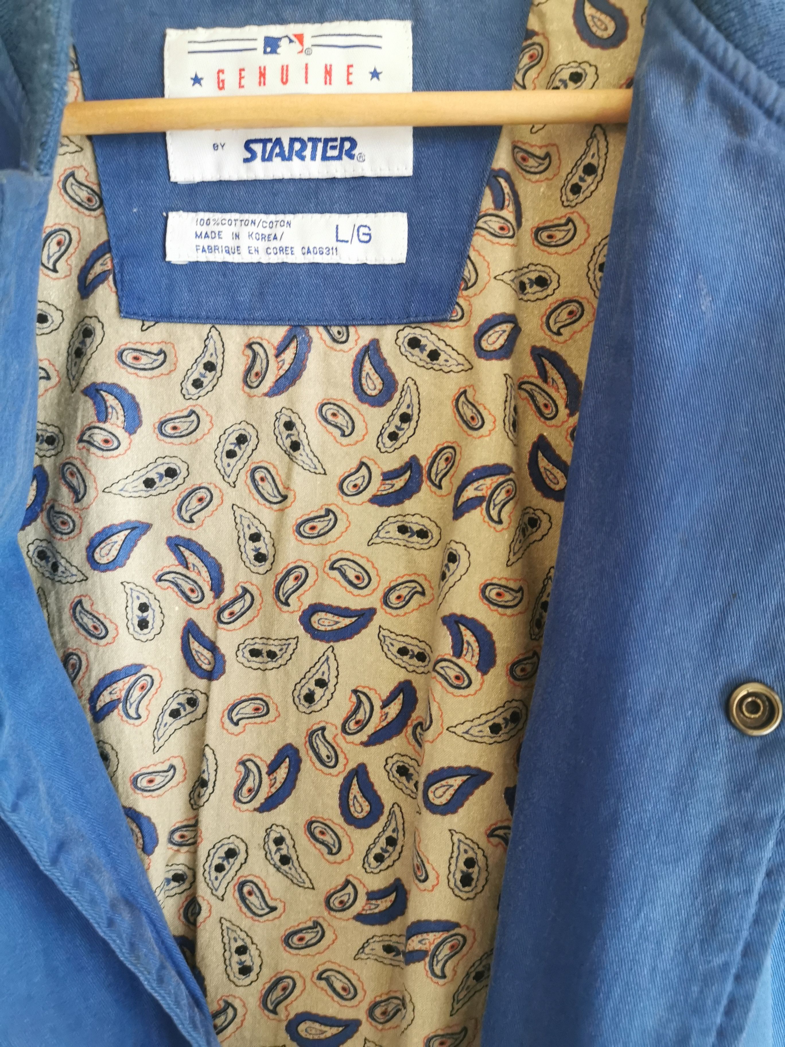 Starter Vintage rare starter bandana/paisley jacket Size US L / EU 52-54 / 3 - 4 Thumbnail