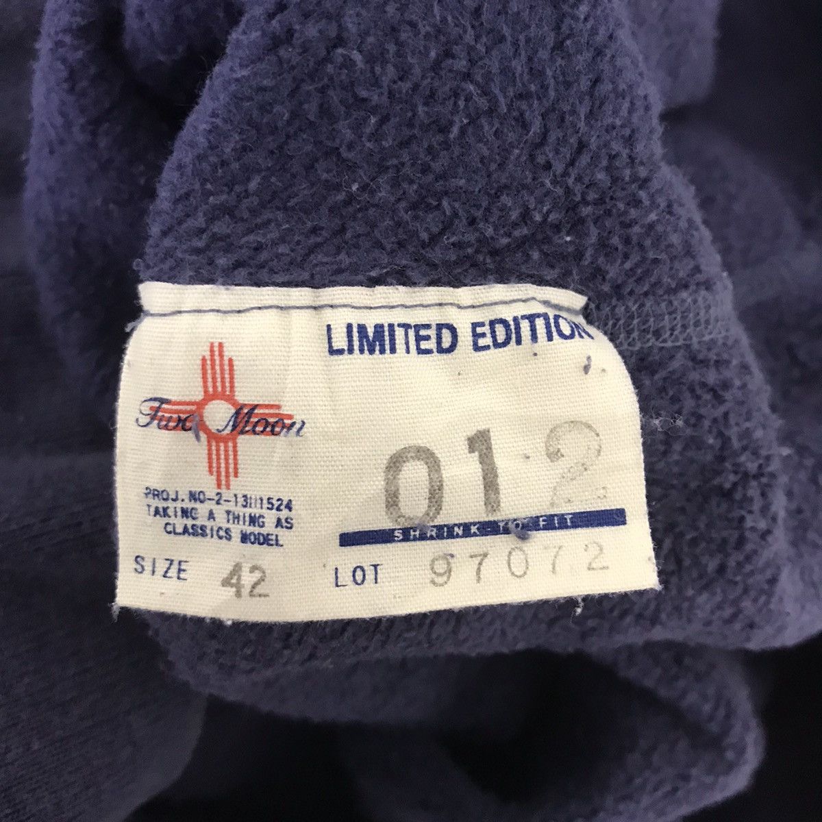 Other TWO MOON Japanese Brand Blue Indigo Jeans Denim Sweatshirt Size US L / EU 52-54 / 3 - 4 Thumbnail