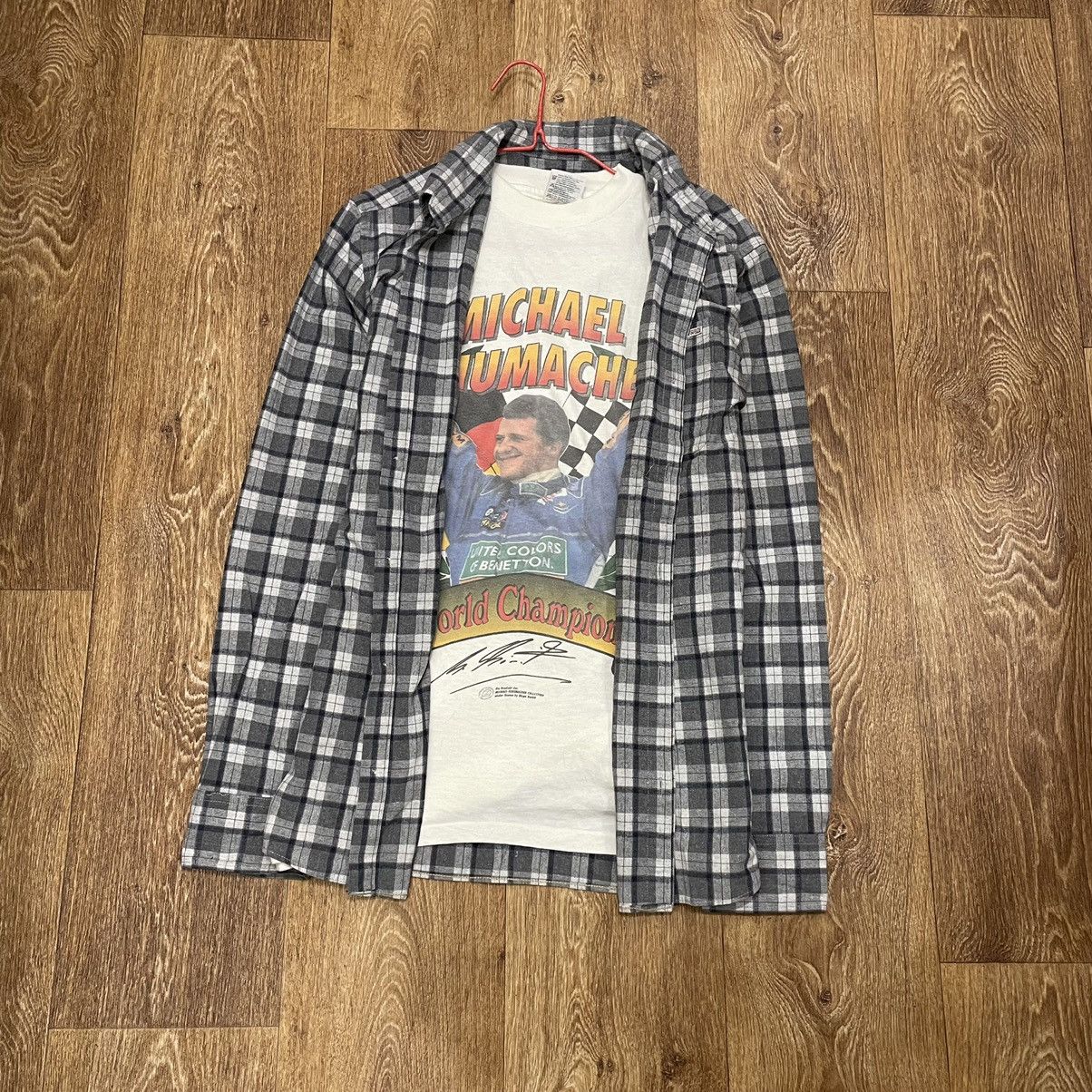 Vintage Vintage Y2K Checkered Oversized Shirt Grunge Streetwear XL Size US XL / EU 56 / 4 - 1 Thumbnail