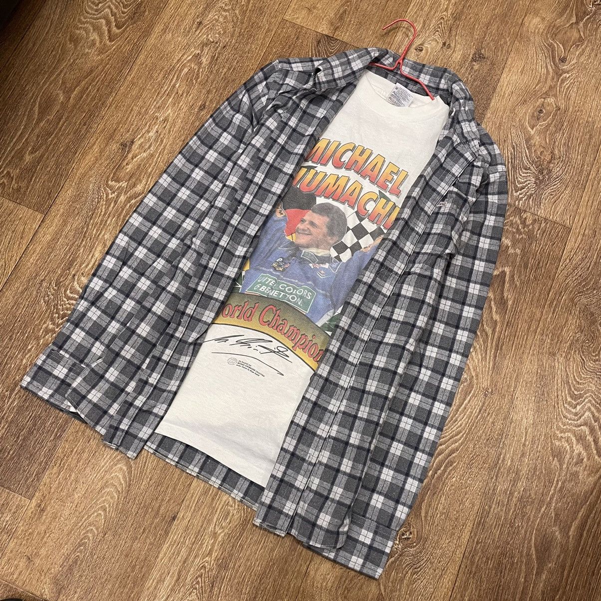 Vintage Vintage Y2K Checkered Oversized Shirt Grunge Streetwear XL Size US XL / EU 56 / 4 - 6 Thumbnail