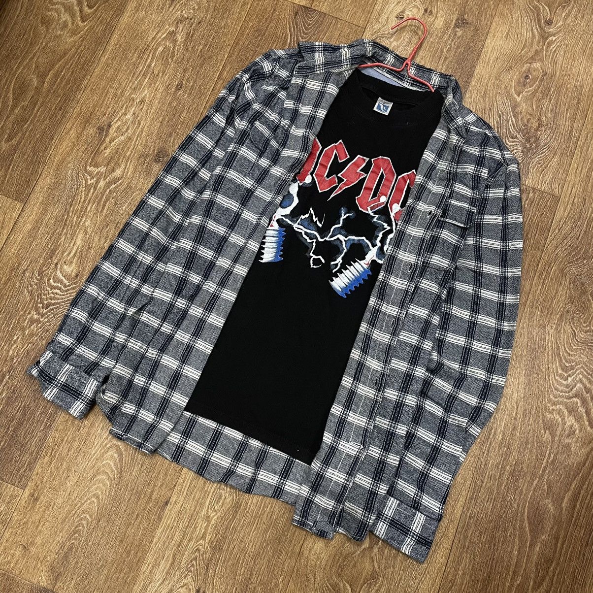 Vintage Vintage Y2K Checkered Shirt Grunge Streetwear Oversized M Size US M / EU 48-50 / 2 - 2 Thumbnail