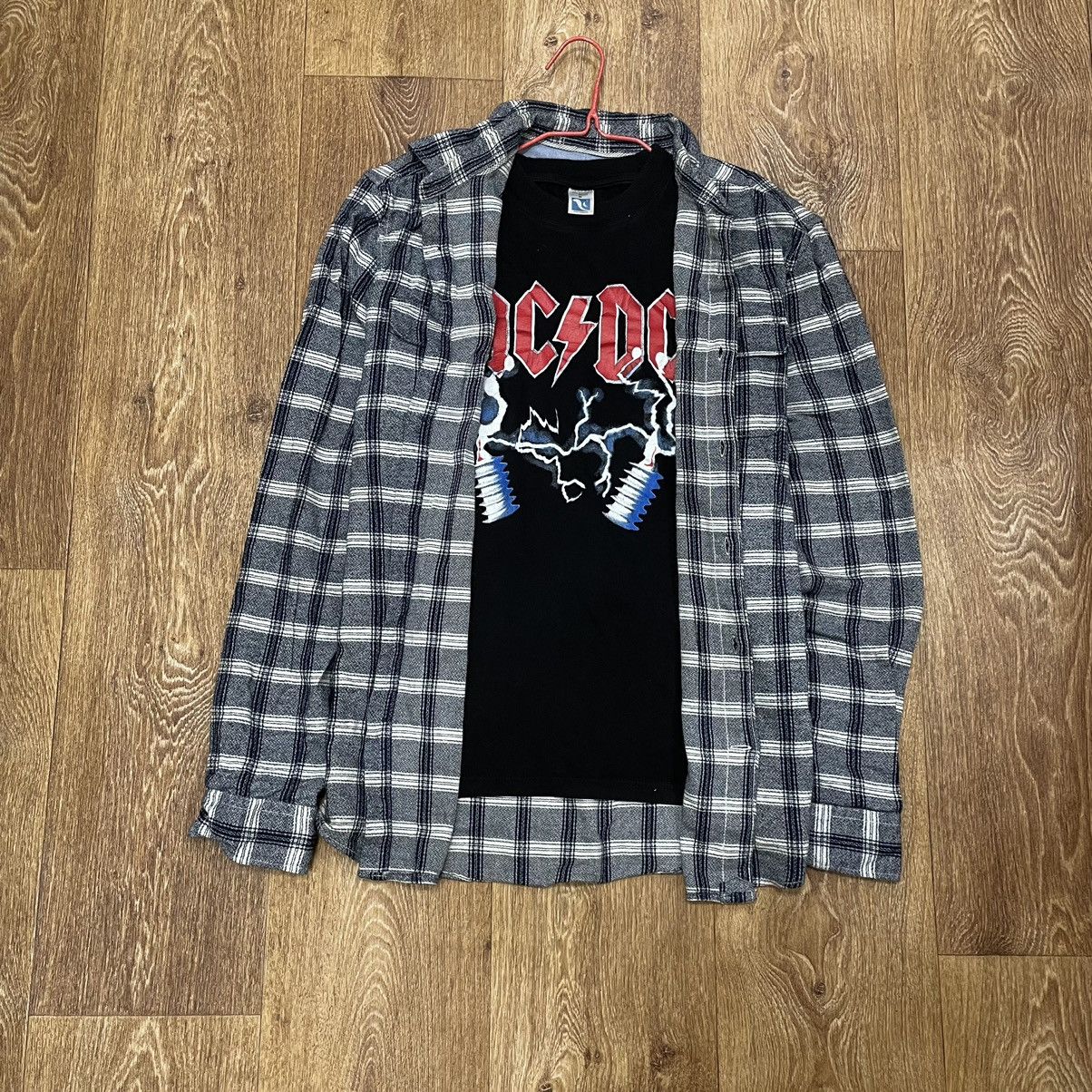 Vintage Vintage Y2K Checkered Shirt Grunge Streetwear Oversized M Size US M / EU 48-50 / 2 - 1 Thumbnail