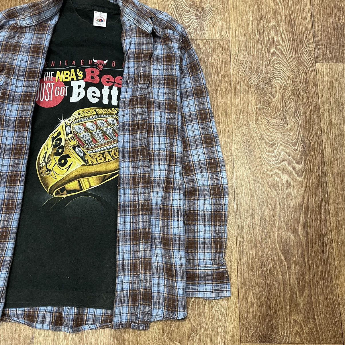 Vintage Vintage 90s Checkered Shirt Grunge Skate Layering Baggy L Size US L / EU 52-54 / 3 - 2 Thumbnail
