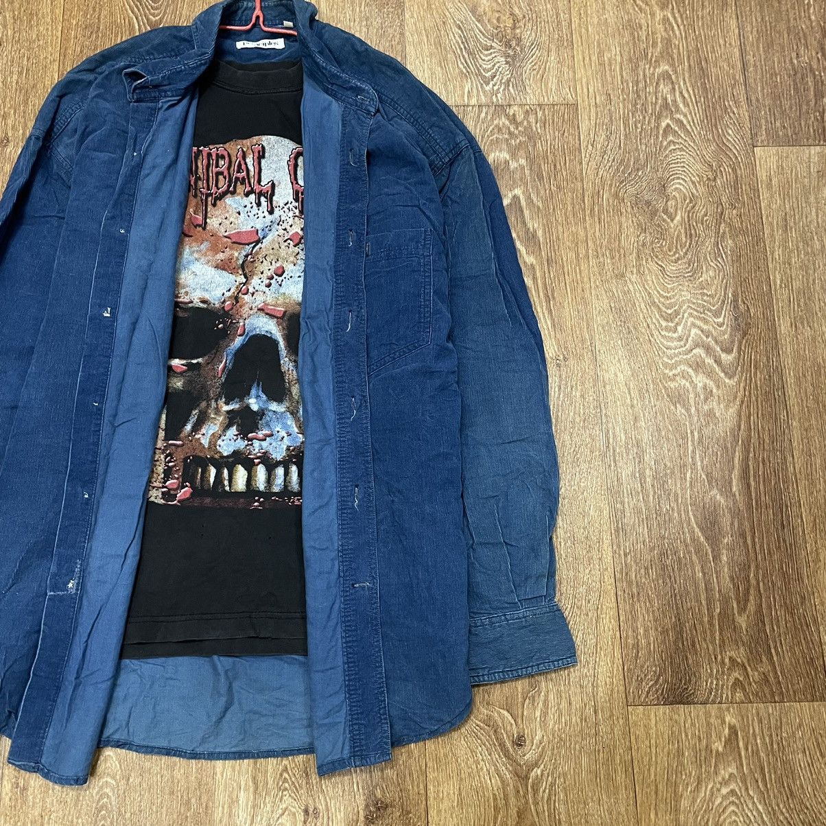 Flannel Vintage Corduroy Flannel Checkered Shirt Travis Style Size US L / EU 52-54 / 3 - 2 Thumbnail