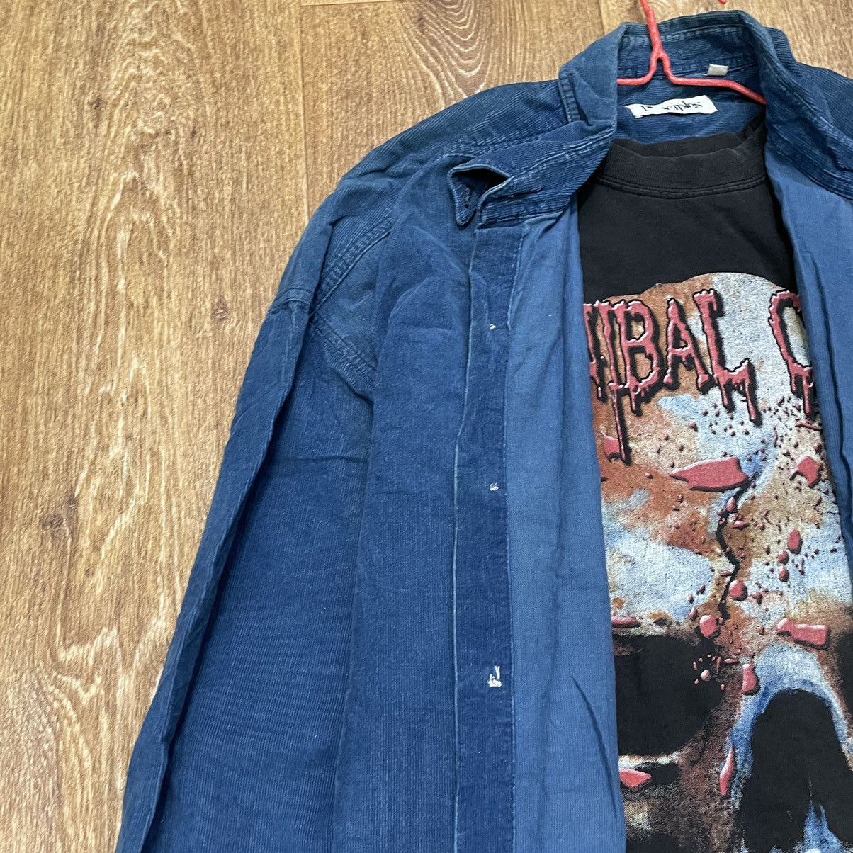 Flannel Vintage Corduroy Flannel Checkered Shirt Travis Style Size US L / EU 52-54 / 3 - 4 Thumbnail