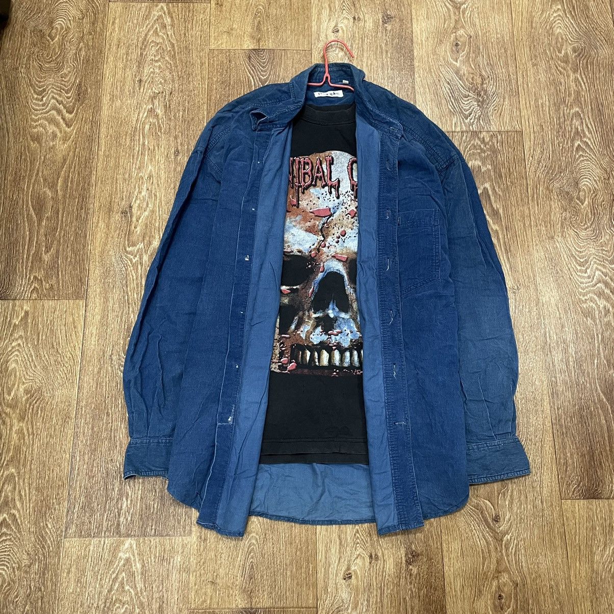 Flannel Vintage Corduroy Flannel Checkered Shirt Travis Style Size US L / EU 52-54 / 3 - 1 Thumbnail