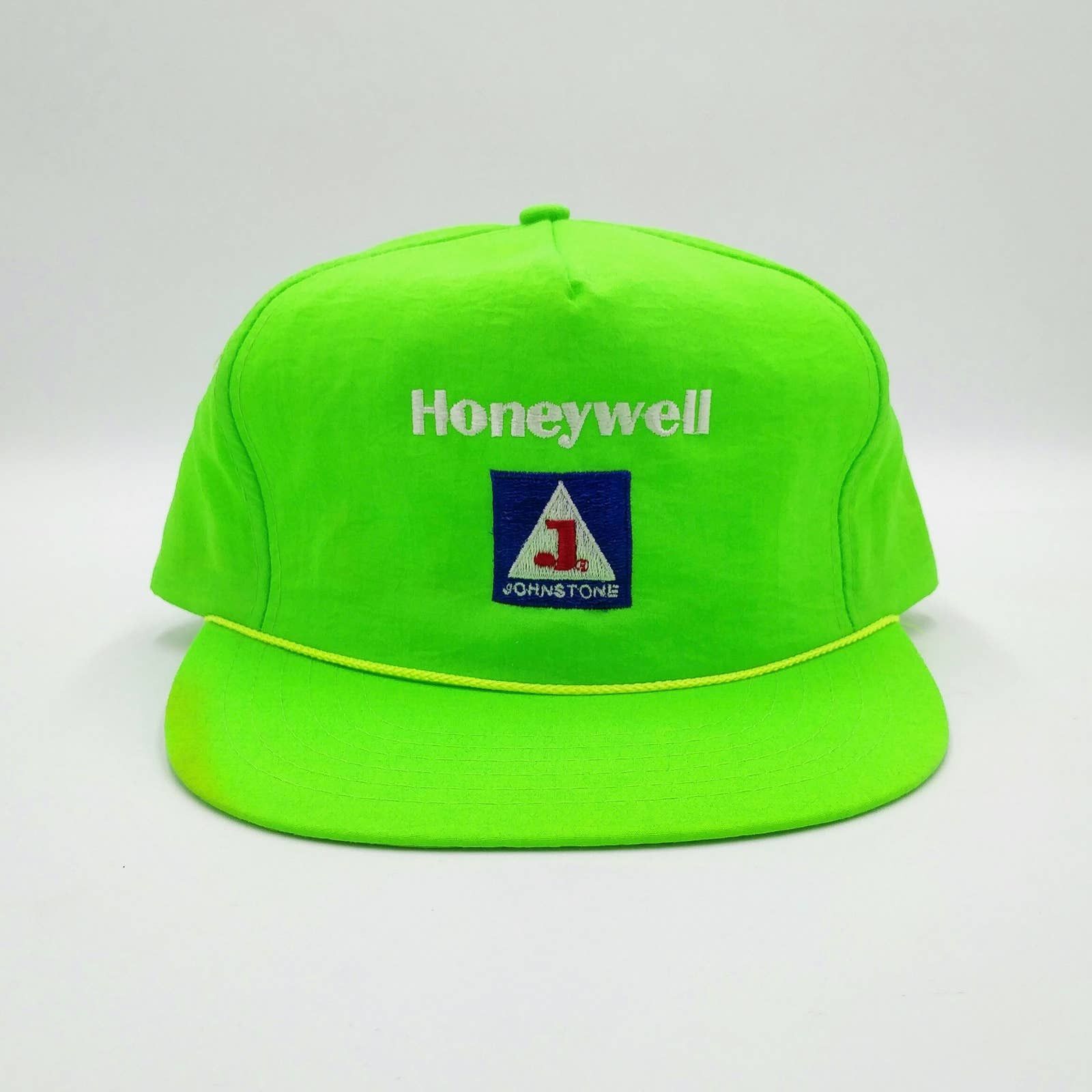 Vintage Vintage Honeywell Snapback Trucker Nylon Hat Industrial Neon Size ONE SIZE - 2 Thumbnail