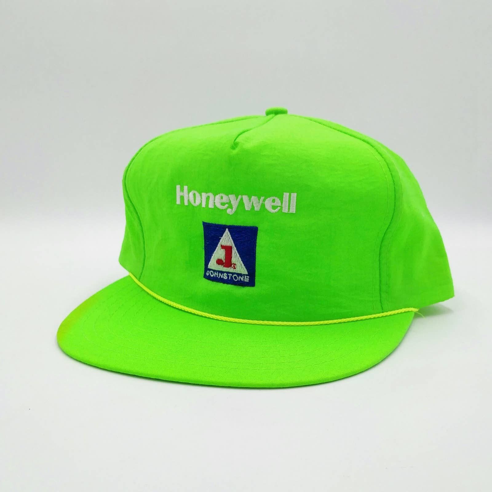 Vintage Vintage Honeywell Snapback Trucker Nylon Hat Industrial Neon Size ONE SIZE - 3 Thumbnail
