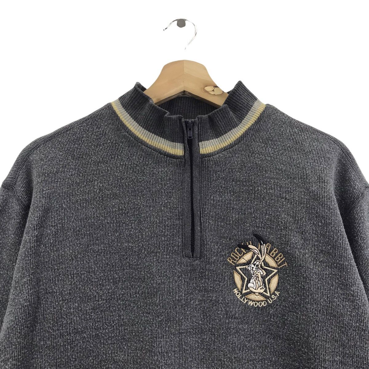 Vintage Vintage ROCKY RABBIT SPORT Embroidered HalfZipper Sweatshirt Size US M / EU 48-50 / 2 - 2 Thumbnail