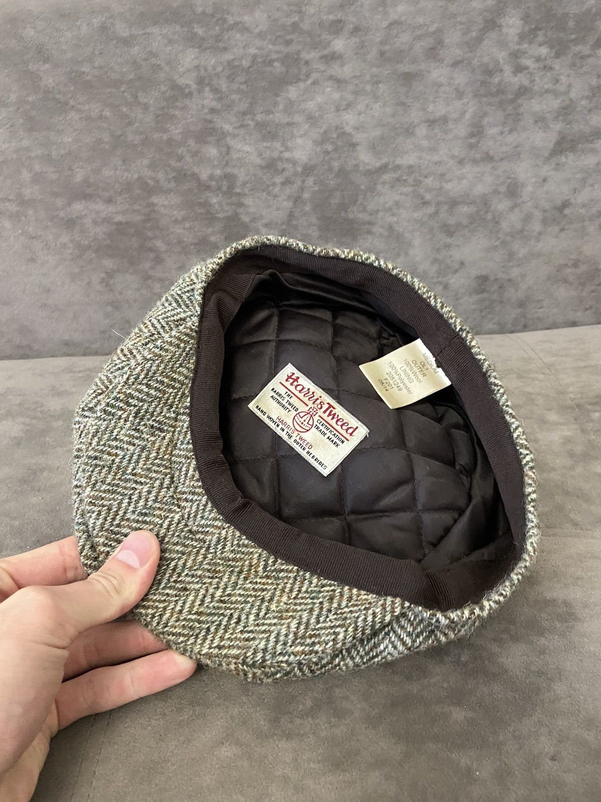 Harris Tweed Hat Harris Tweed Size ONE SIZE - 5 Thumbnail