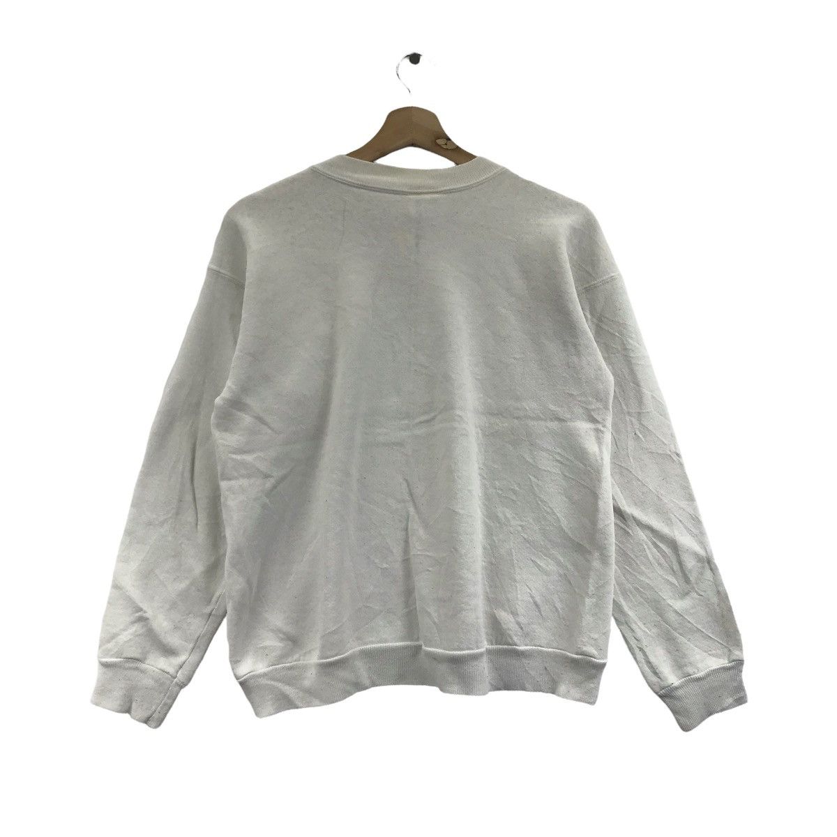 Hanes Vintage INDIES By Hanes Stripes Band White Sweatshirt Size US S / EU 44-46 / 1 - 7 Thumbnail
