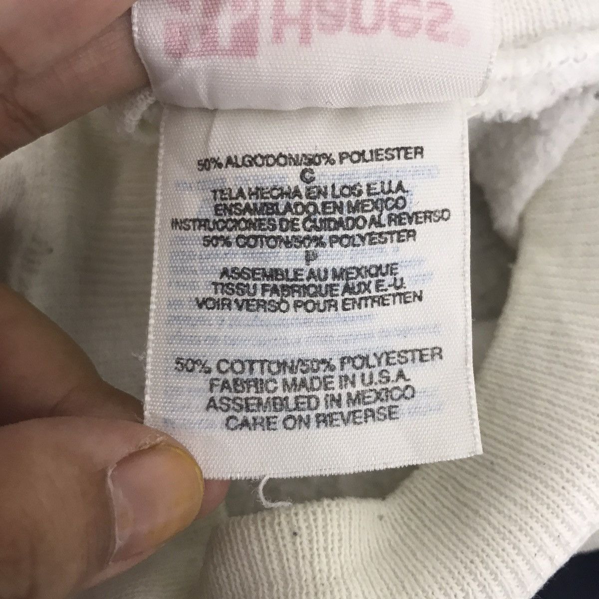 Hanes Vintage INDIES By Hanes Stripes Band White Sweatshirt Size US S / EU 44-46 / 1 - 5 Thumbnail