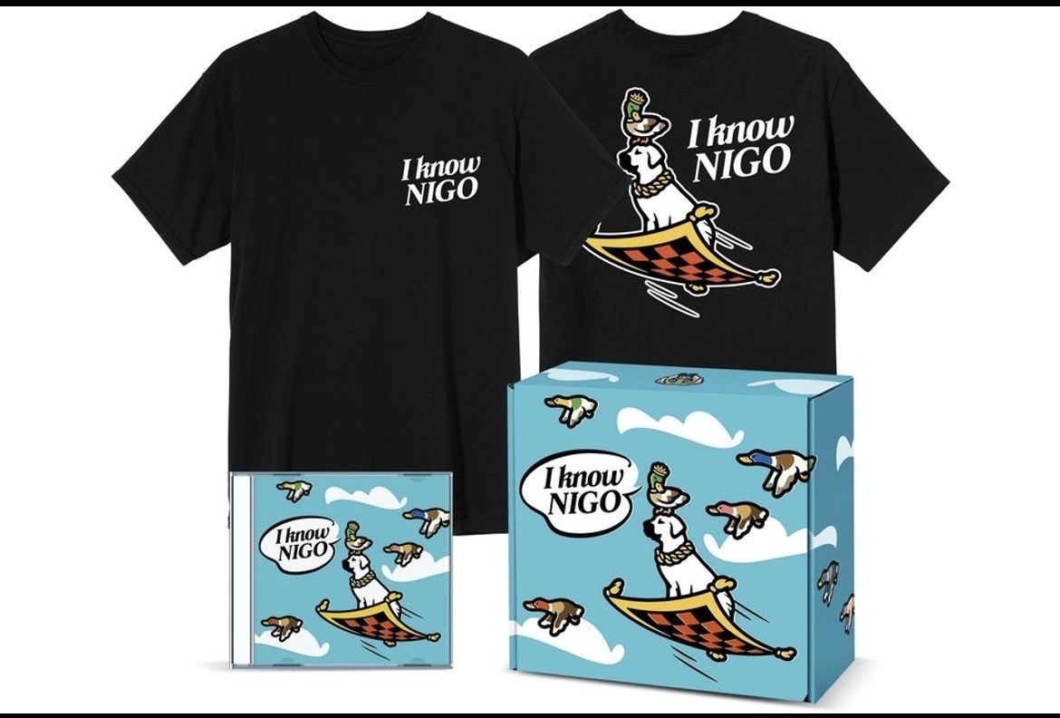 image of I Know Nigo Box Set 4 Magic Rub Black Tee Xl, Men's