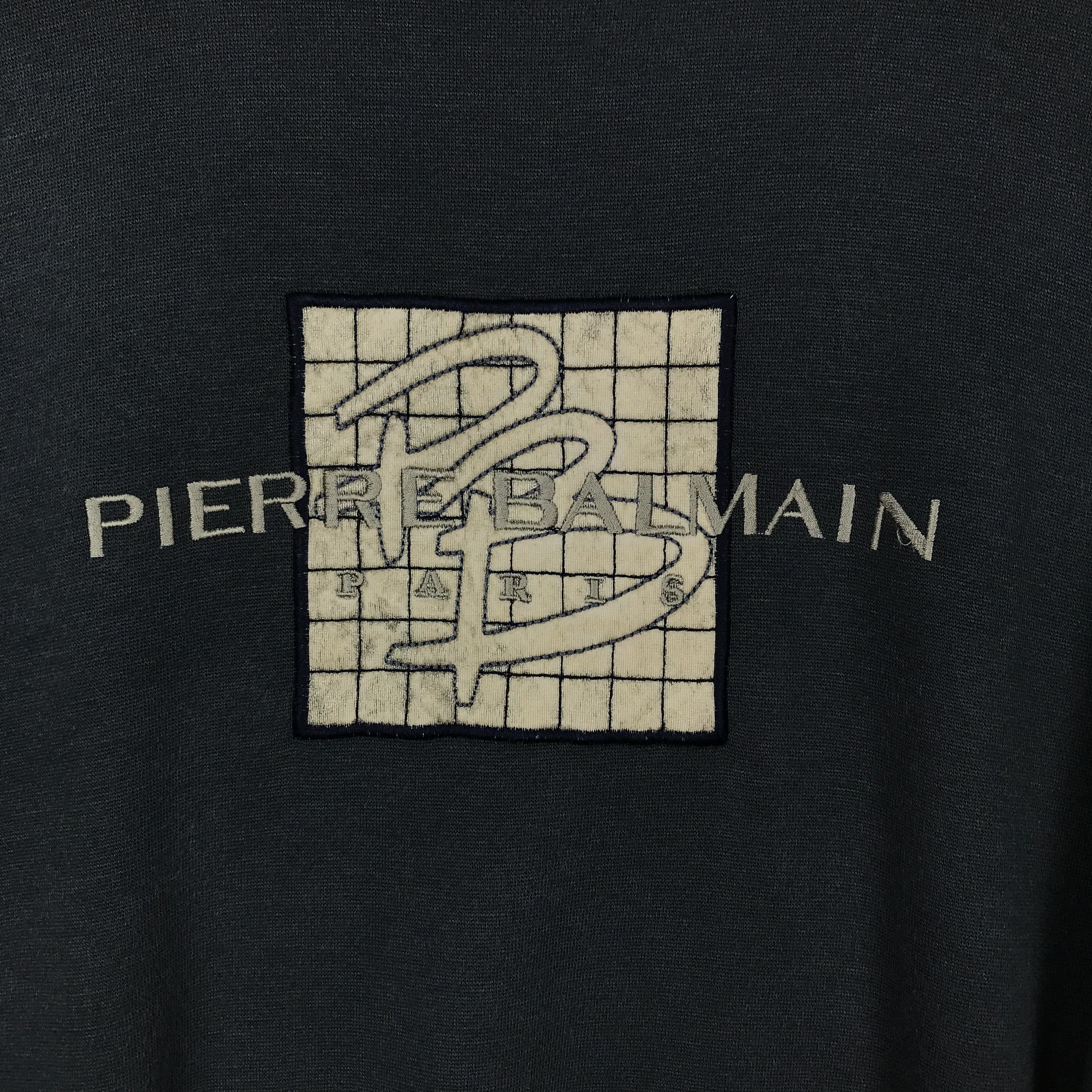 Pierre Balmain Vintage Pierre Balmain Paris Embroidered Spell Sweatshirt Size US S / EU 44-46 / 1 - 2 Thumbnail