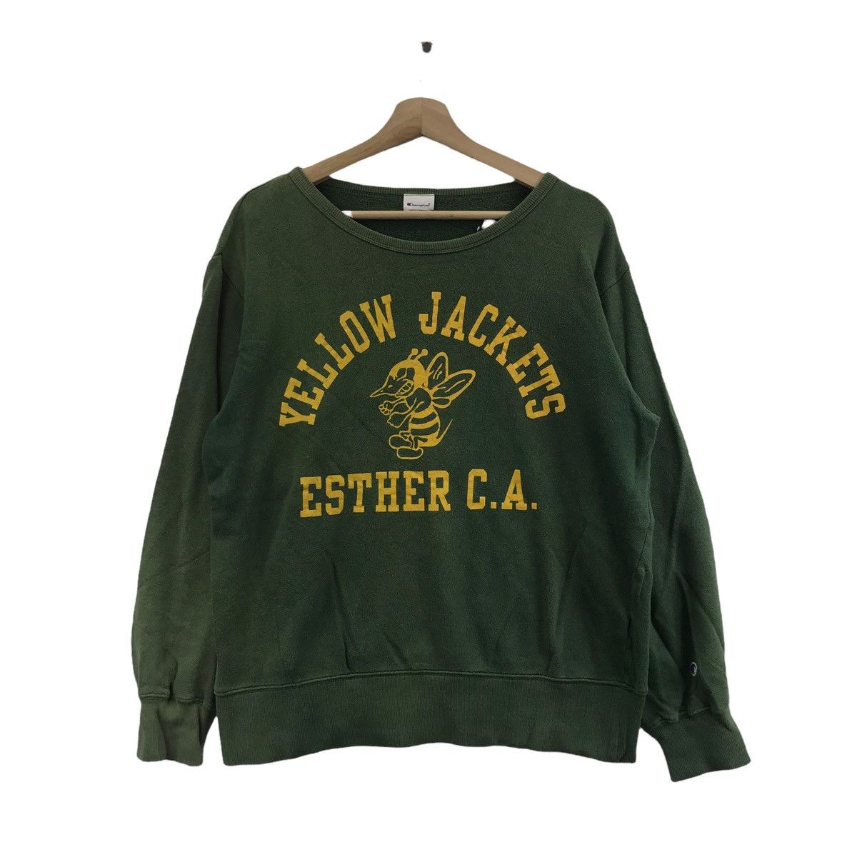 Champion CHAMPION Yellow Jackets Esther C.A Hornets Green Sweatshirt Size US L / EU 52-54 / 3 - 1 Thumbnail