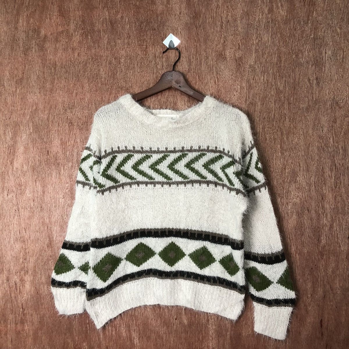 Japanese Brand ARW Art Shag Shaggy Fur Mohair Knitwear #6465 Size US M / EU 48-50 / 2 - 1 Thumbnail