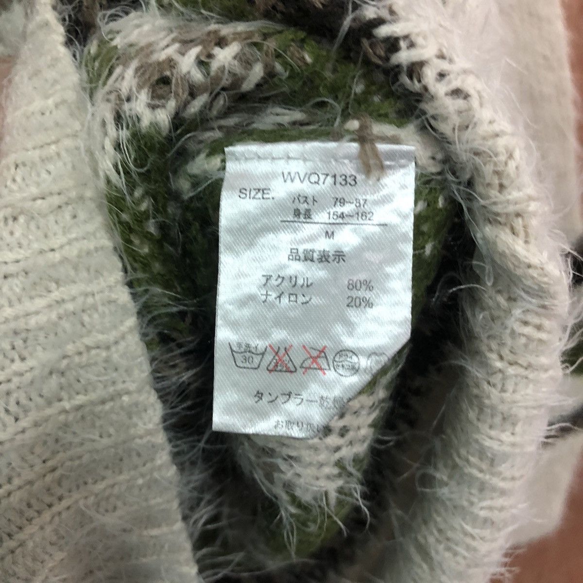 Japanese Brand ARW Art Shag Shaggy Fur Mohair Knitwear #6465 Size US M / EU 48-50 / 2 - 7 Thumbnail