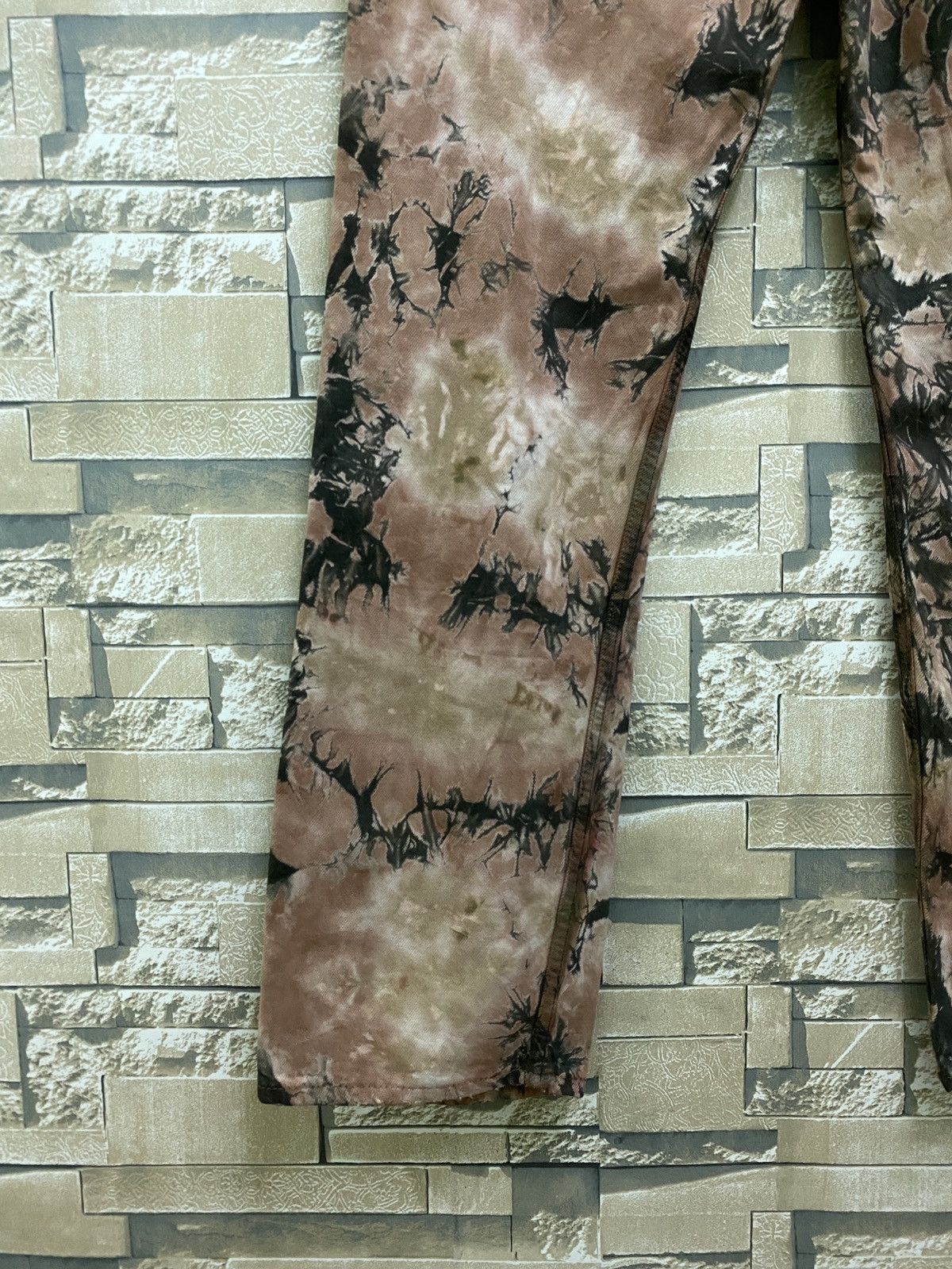 Levi's × Vintage Vintage Levi's 501 Tye Dye Crumple Smoked Denim Jeans Size US 34 / EU 50 - 15 Thumbnail