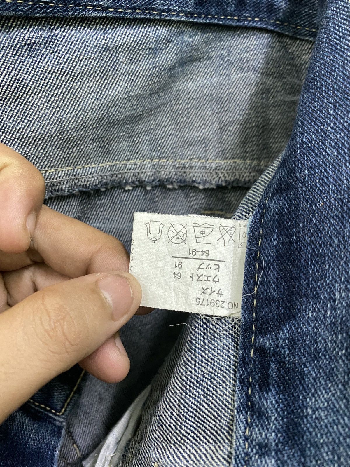 Designer × Japanese Brand × Vintage Vintage REALISM Double Waist Low Rise Patches Acid Wash Size US 30 / EU 46 - 14 Thumbnail