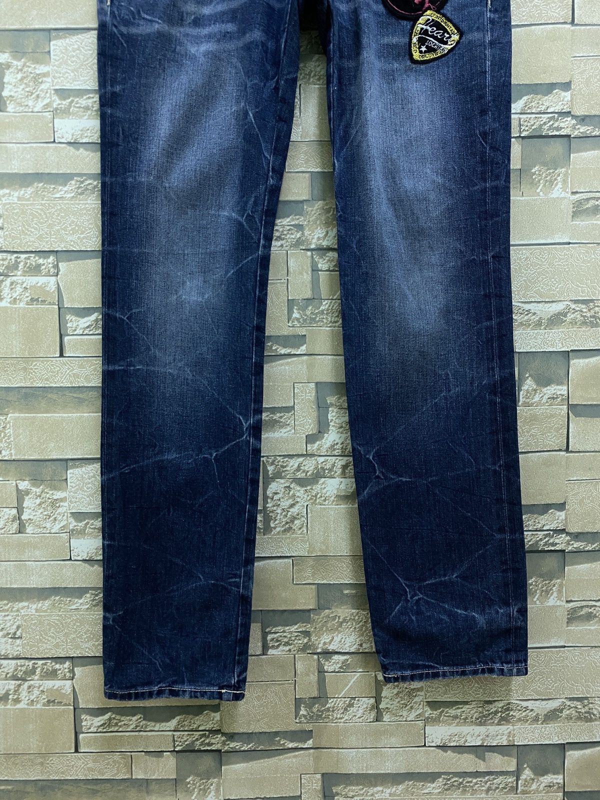 Designer × Japanese Brand × Vintage Vintage REALISM Double Waist Low Rise Patches Acid Wash Size US 30 / EU 46 - 6 Thumbnail