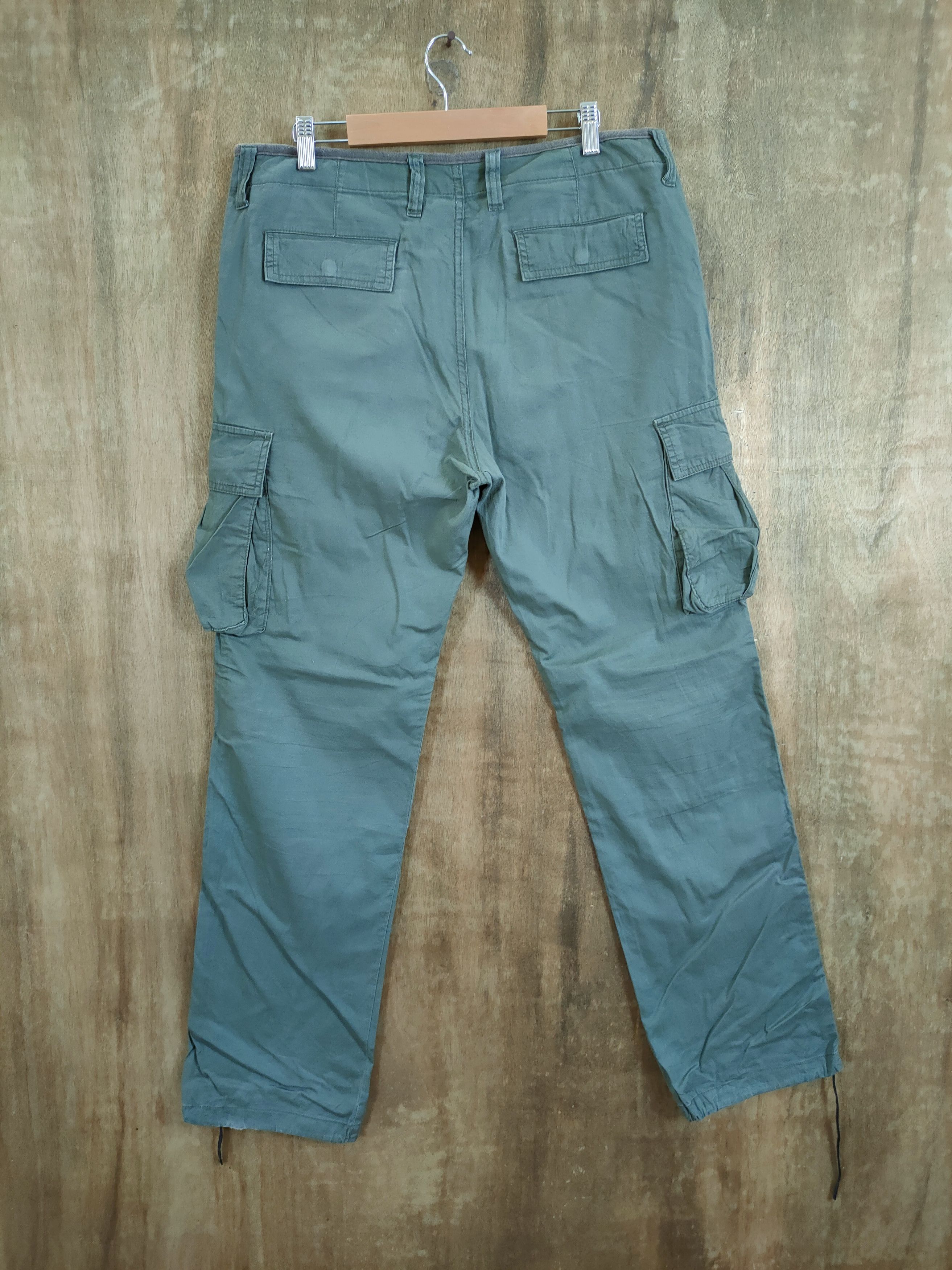 Japanese Brand DLL Takeo Kikochi Green Cargo Multipocket pants #1132 Size US 34 / EU 50 - 6 Thumbnail