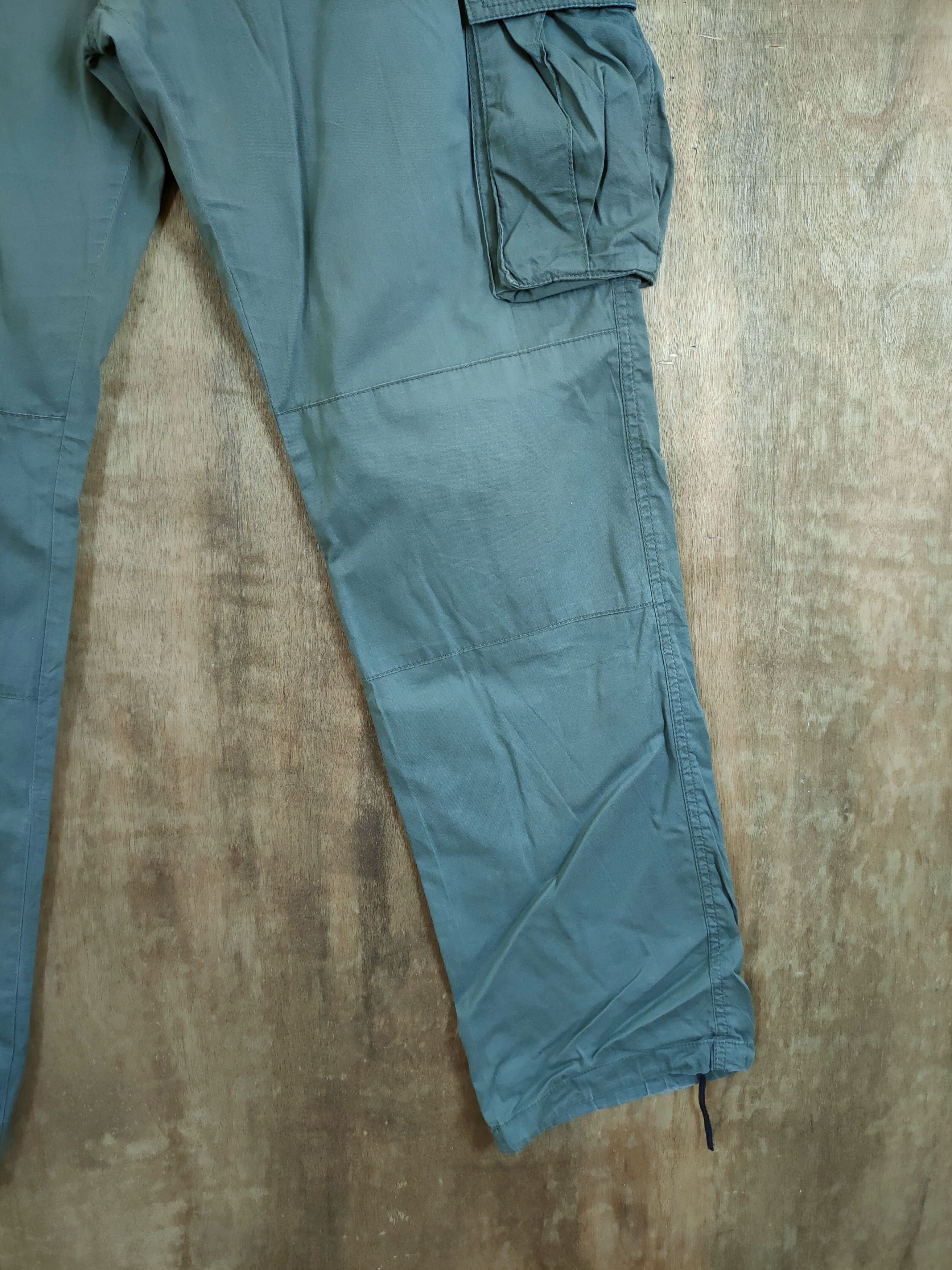 Japanese Brand DLL Takeo Kikochi Green Cargo Multipocket pants #1132 Size US 34 / EU 50 - 3 Thumbnail