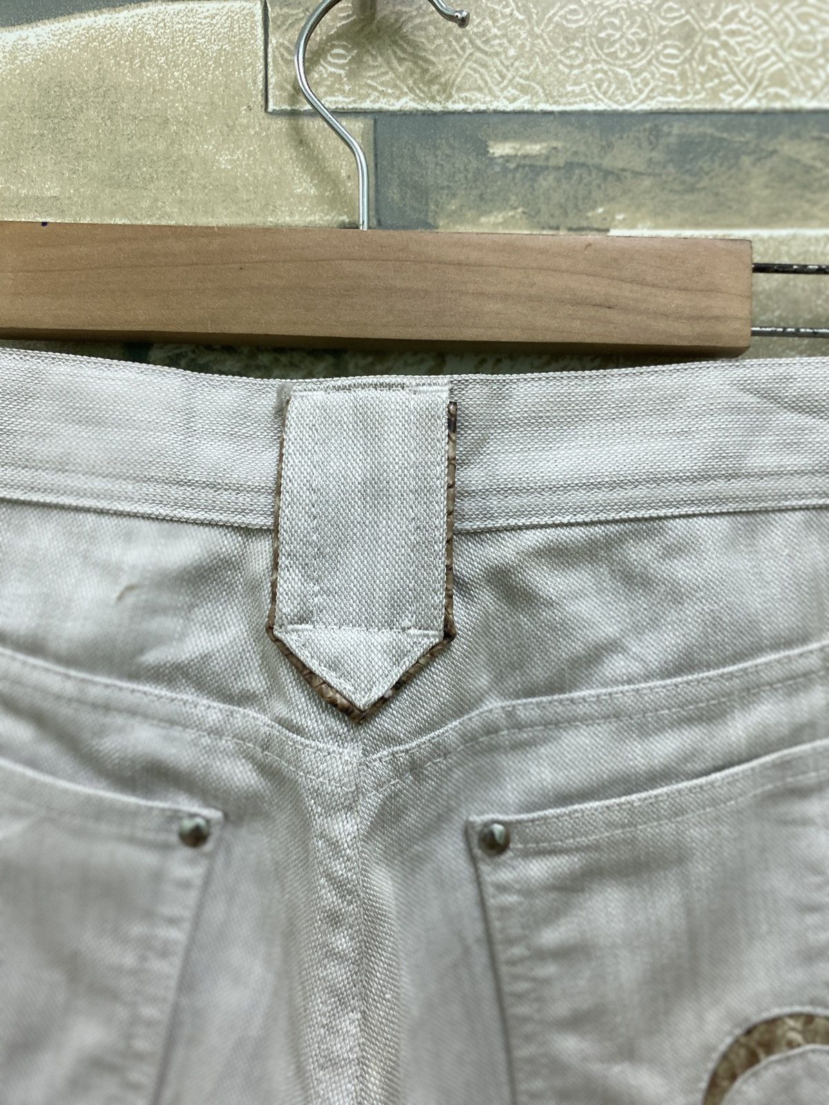 Designer × Japanese Brand × Vintage TAKIAQ Japan Flared Bootcut Striped Snake Skin Pants Size US 28 / EU 44 - 14 Thumbnail