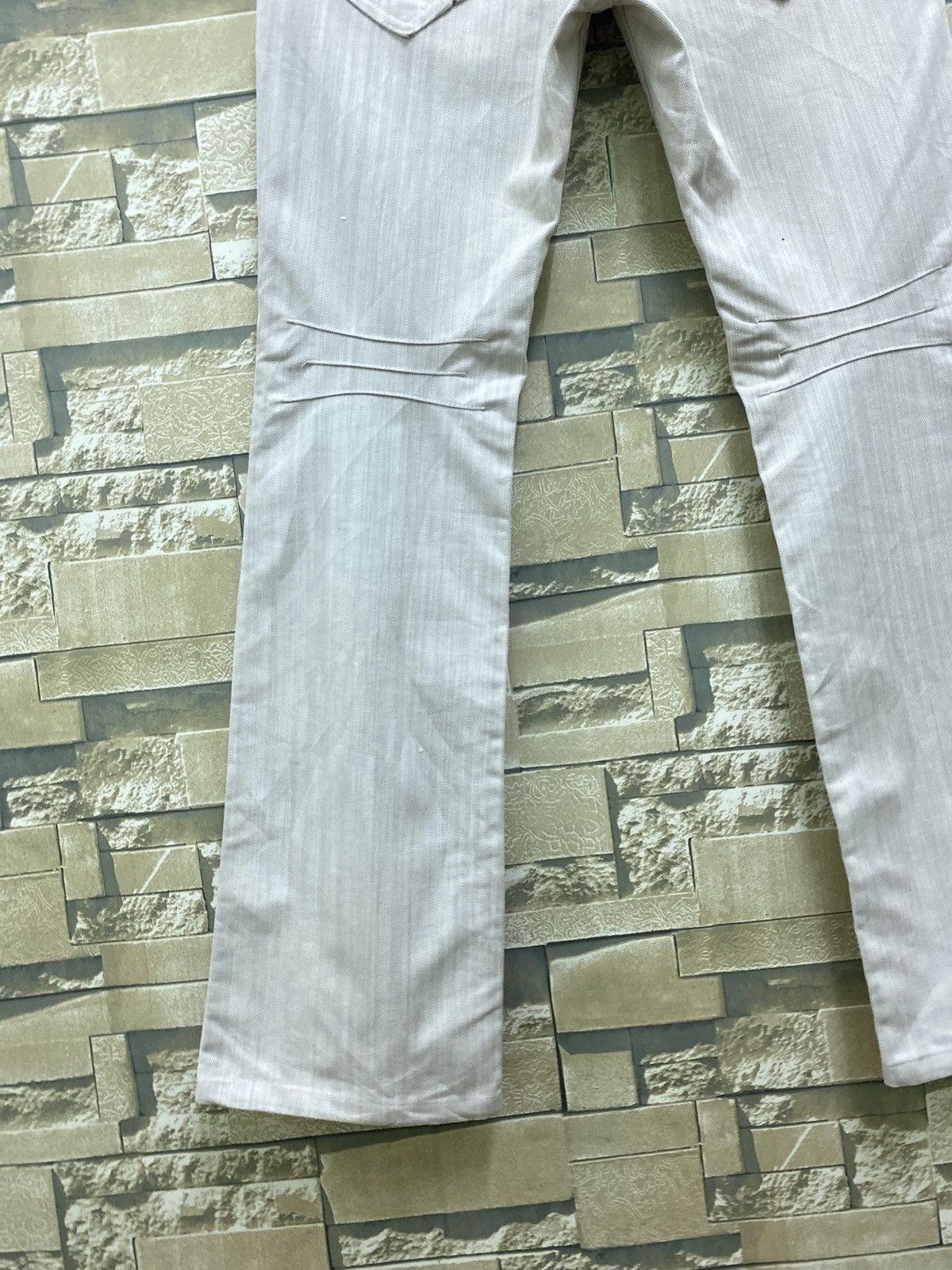 Designer × Japanese Brand × Vintage TAKIAQ Japan Flared Bootcut Striped Snake Skin Pants Size US 28 / EU 44 - 11 Thumbnail