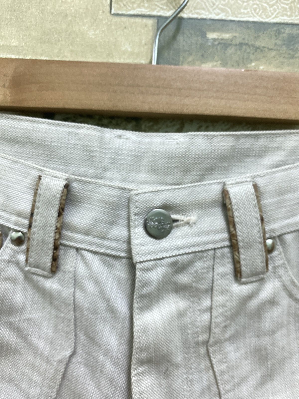 Designer × Japanese Brand × Vintage TAKIAQ Japan Flared Bootcut Striped Snake Skin Pants Size US 28 / EU 44 - 7 Thumbnail