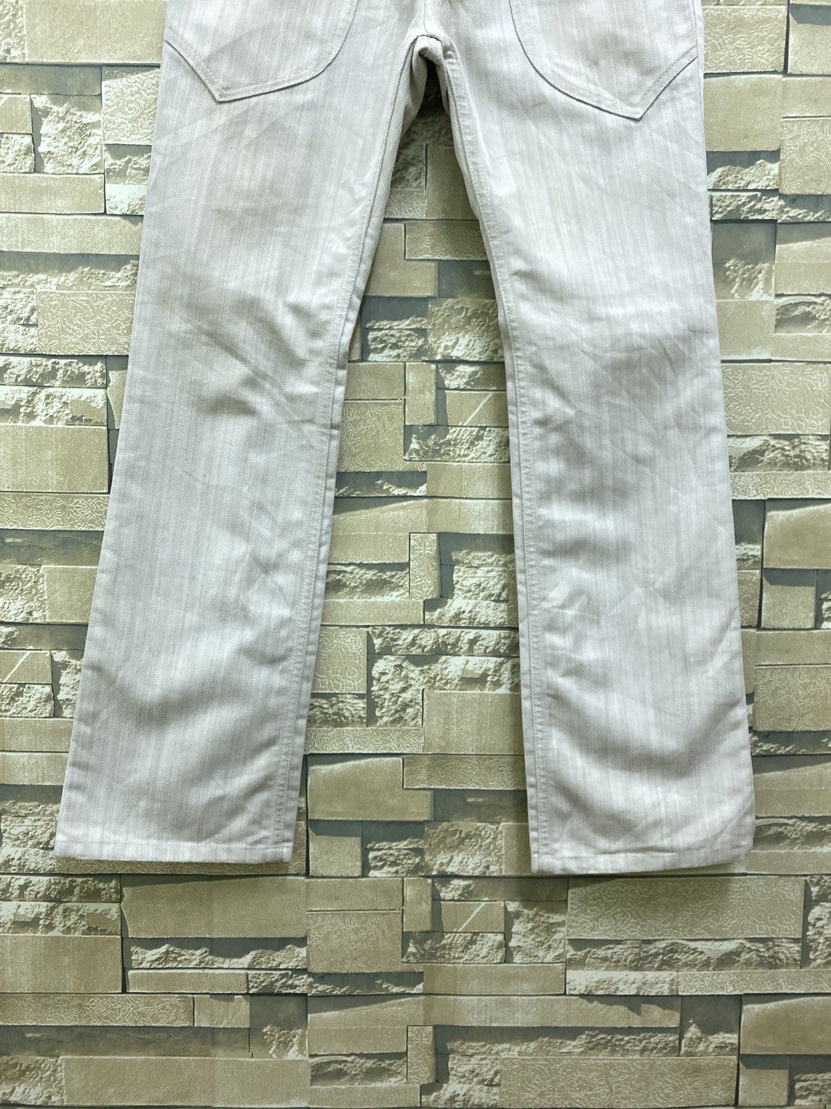 Designer × Japanese Brand × Vintage TAKIAQ Japan Flared Bootcut Striped Snake Skin Pants Size US 28 / EU 44 - 6 Thumbnail