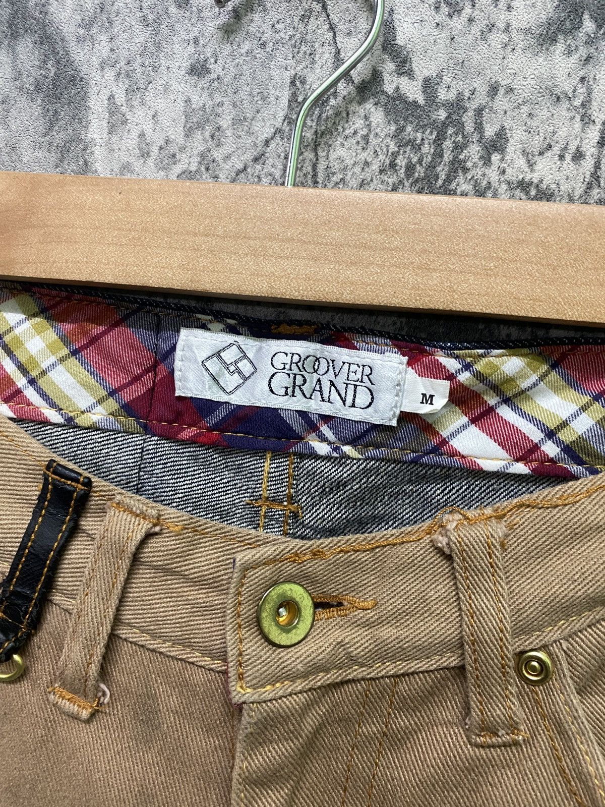 Japanese Brand × Le Grande Bleu (L.G.B.) Undecover Style GROOVER GRAND Hybrid Denim Pants Size US 31 - 8 Thumbnail