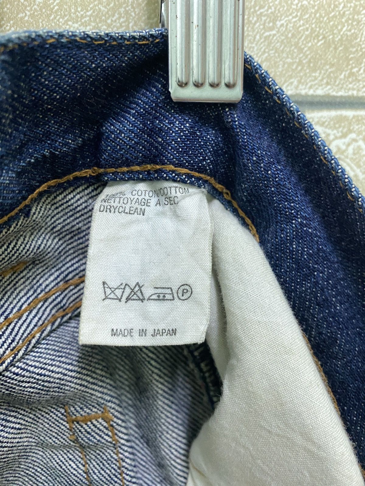 A.P.C. × Vintage Vintage APC Reu De Fleurus Paris Selvedge Jeans Size US 26 / EU 42 - 21 Thumbnail