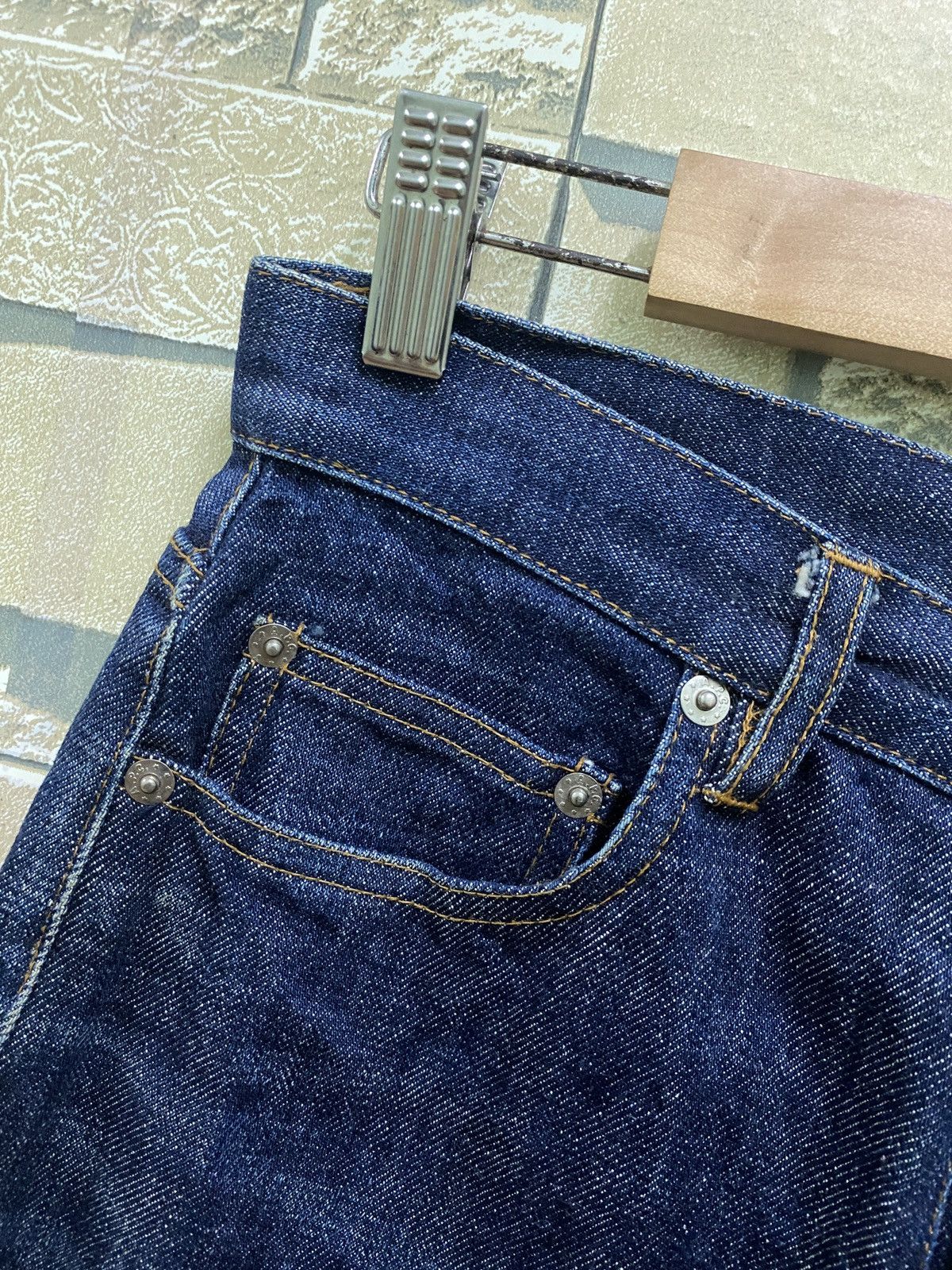 A.P.C. × Vintage Vintage APC Reu De Fleurus Paris Selvedge Jeans Size US 26 / EU 42 - 10 Thumbnail