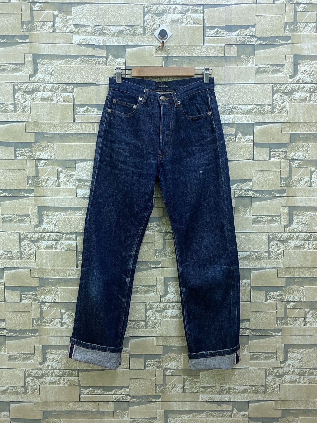 A.P.C. × Vintage Vintage APC Reu De Fleurus Paris Selvedge Jeans Size US 26 / EU 42 - 17 Thumbnail
